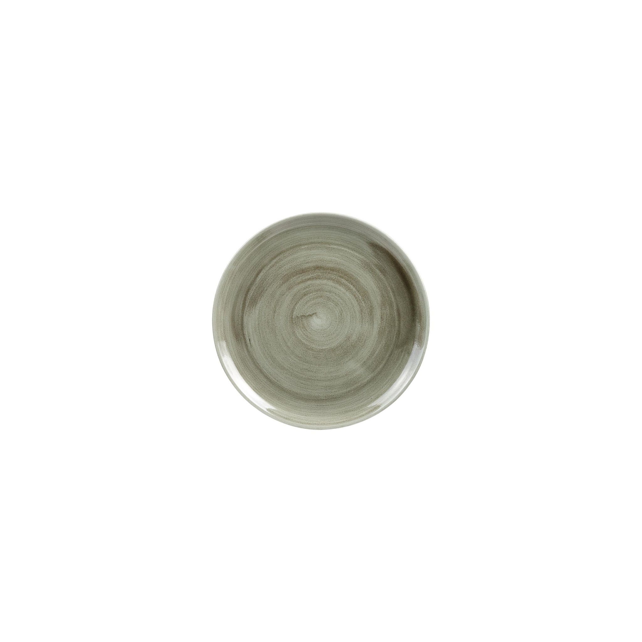 Churchill Stonecast Patina HC806 Antique Round Coupe Plates Green 288mm (Pack of 12)
