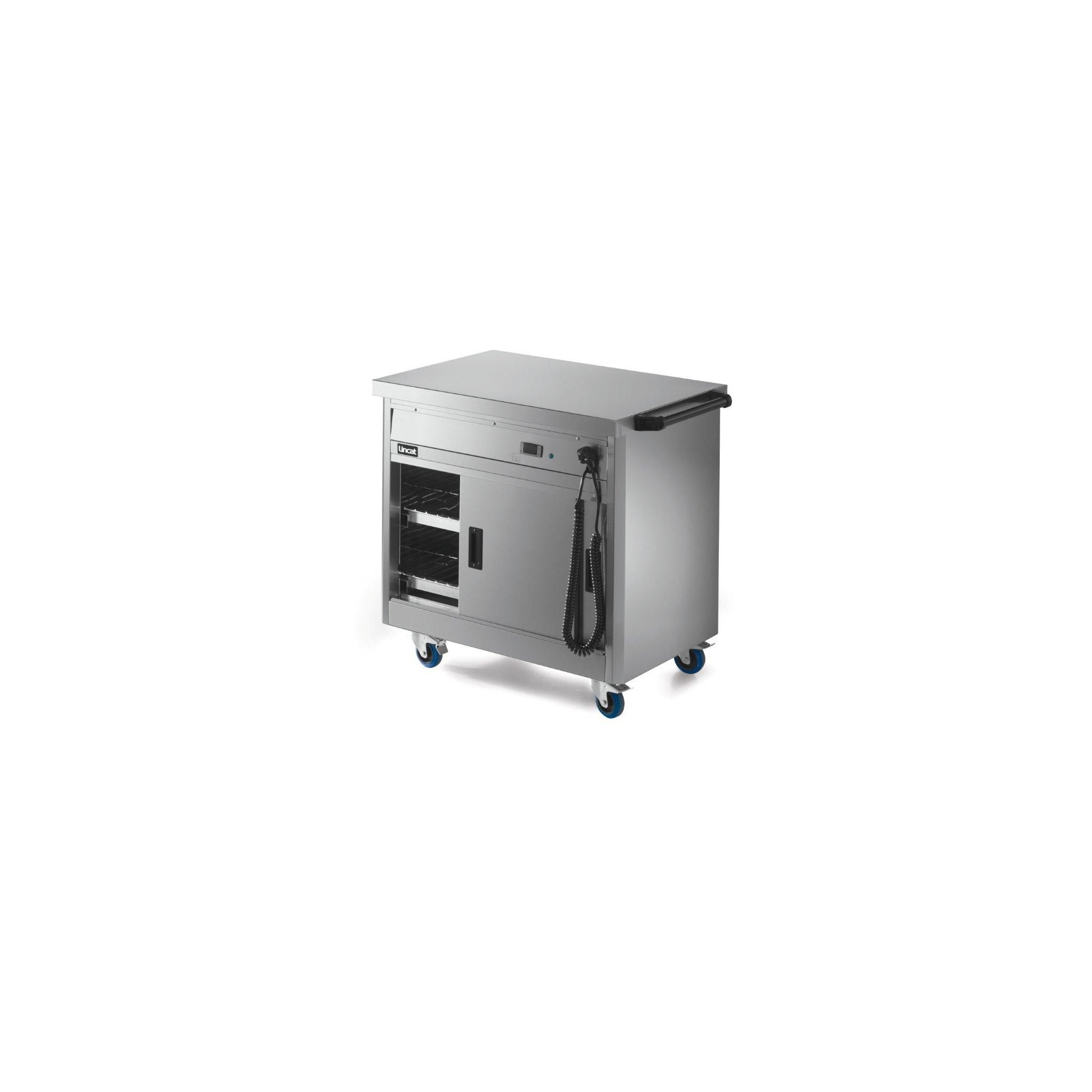 Lincat Panther P6P2 980mm Wide Mobile Hot Cupboard With Plain Top