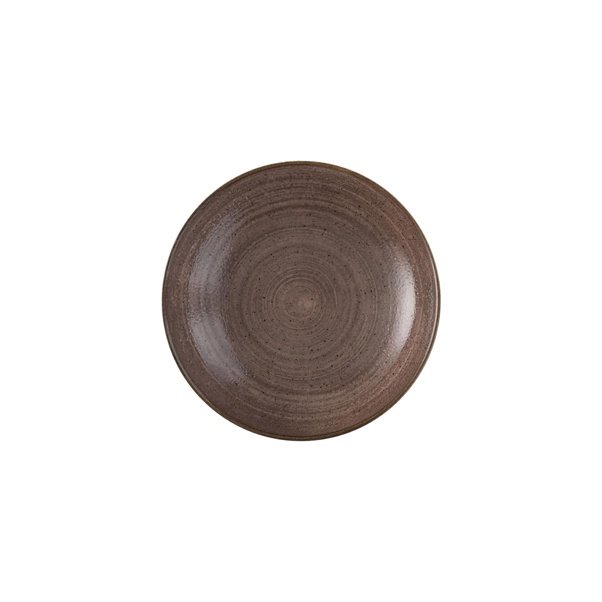 Churchill Stonecast Raw Evolve FS850 Coupe Bowls Brown 248mm (Pack of 12)