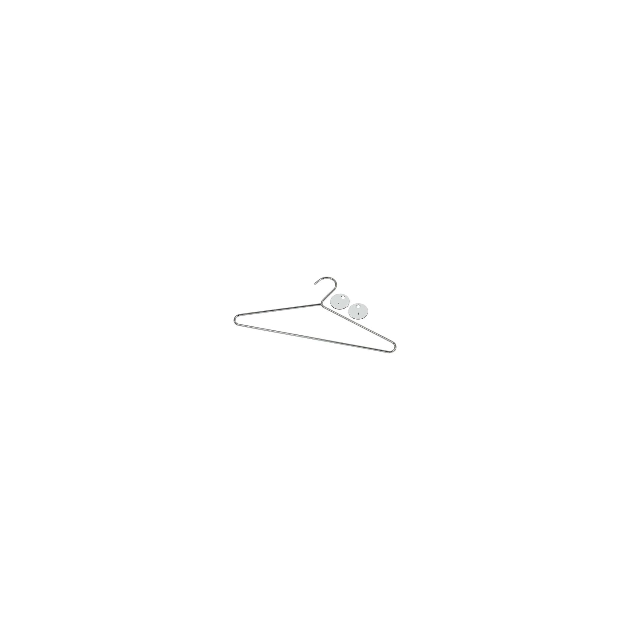 Commercial Hangers DP918 Chrome Plated Steel Hangers with Tags (Pack of 50)
