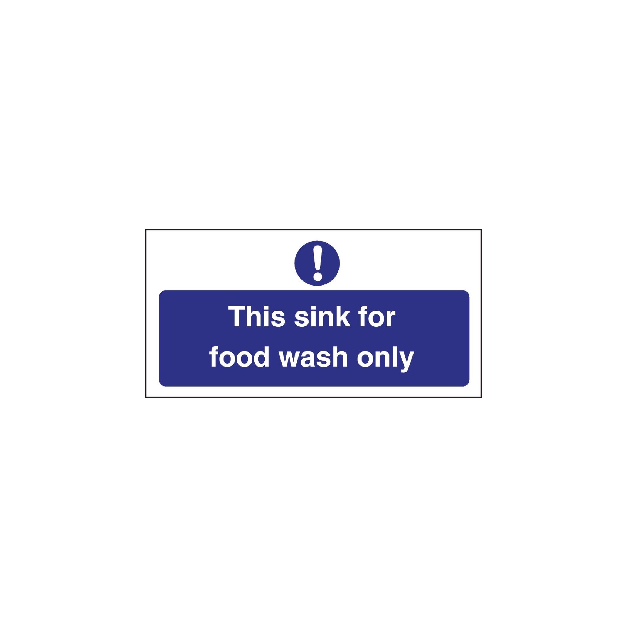 Vogue L961 Food Wash Only Sign