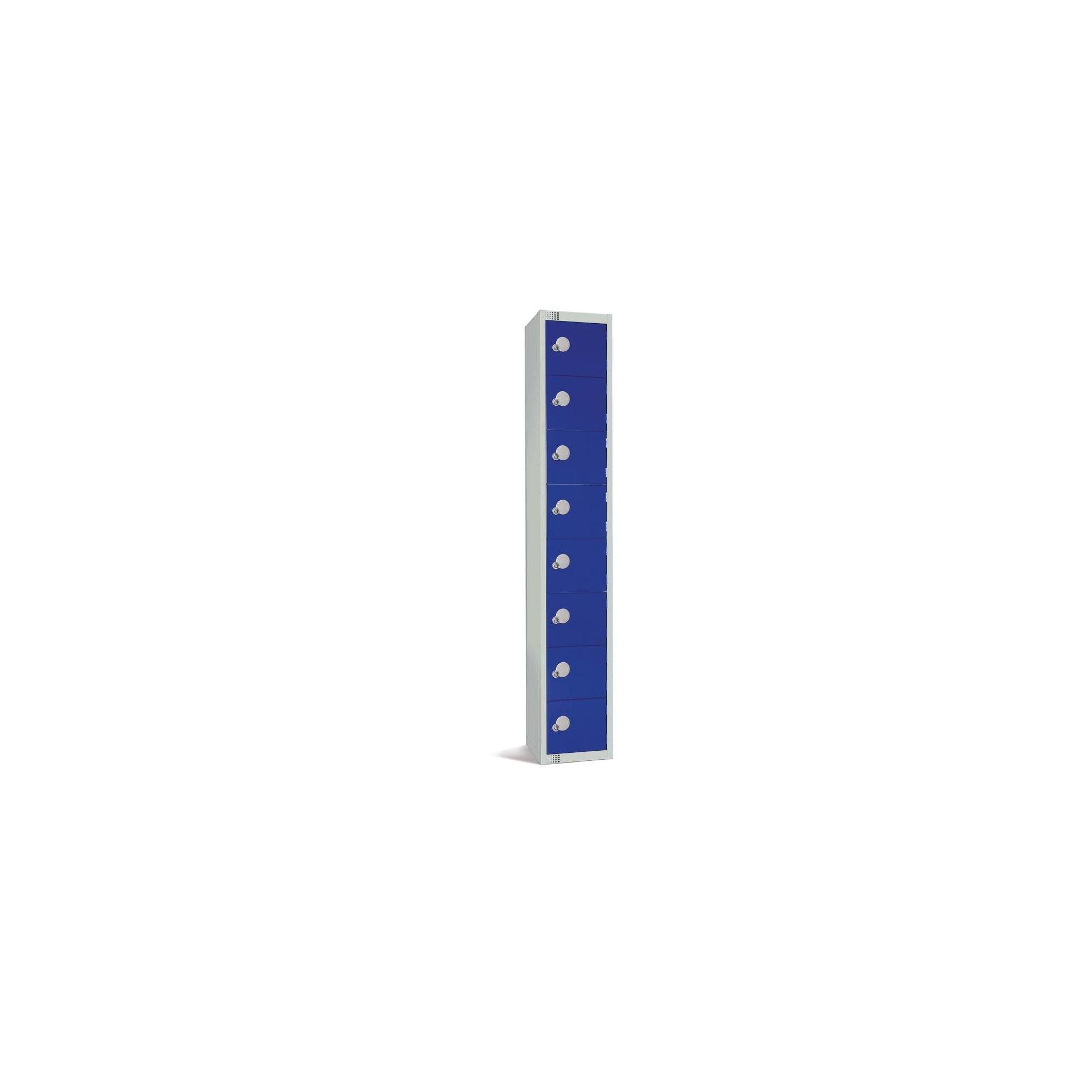 Elite Lockers CE107-EL Eight Door Electronic Combination Locker Blue