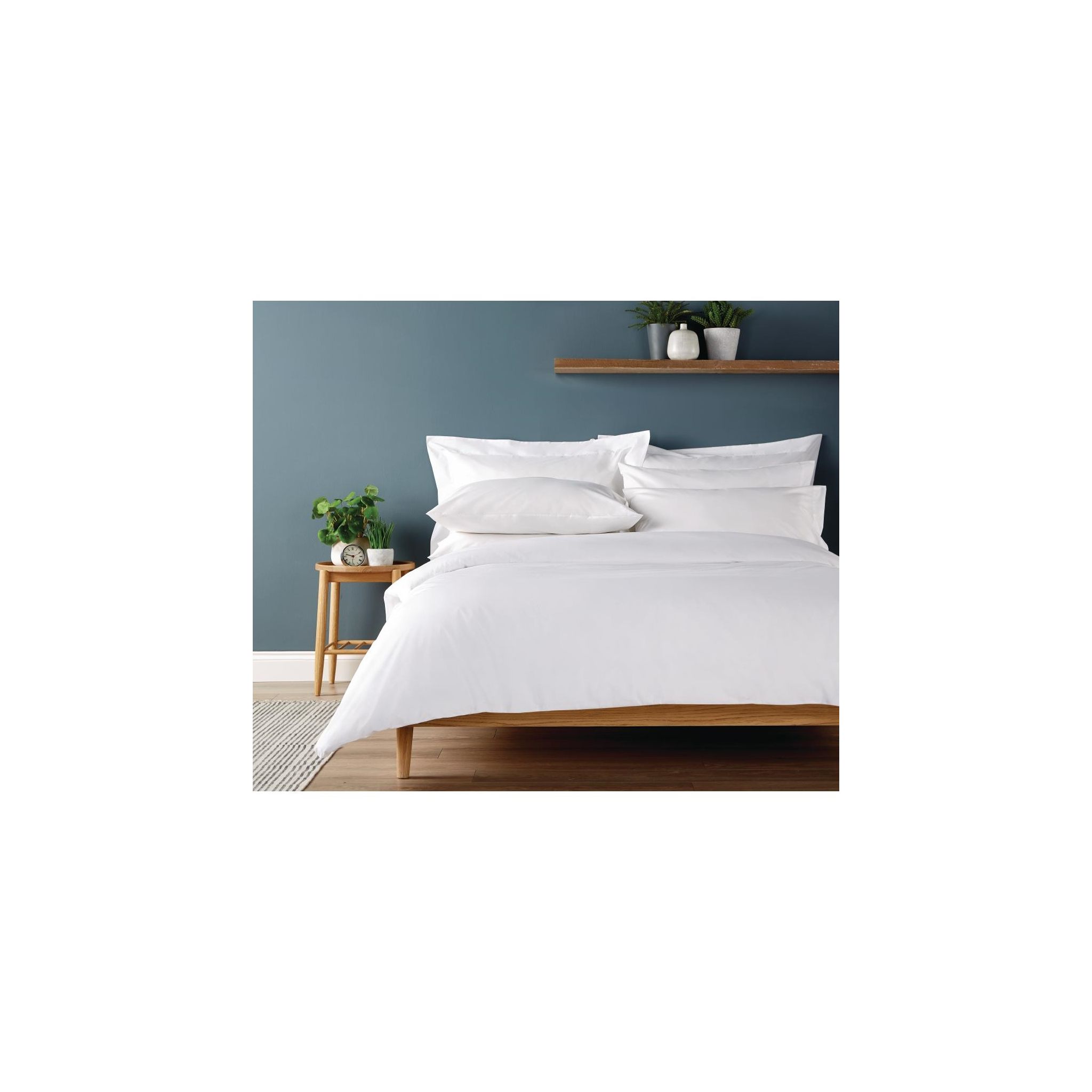 Mitre Eco HD224 Organic Cotton Open Duvet Cover White Double