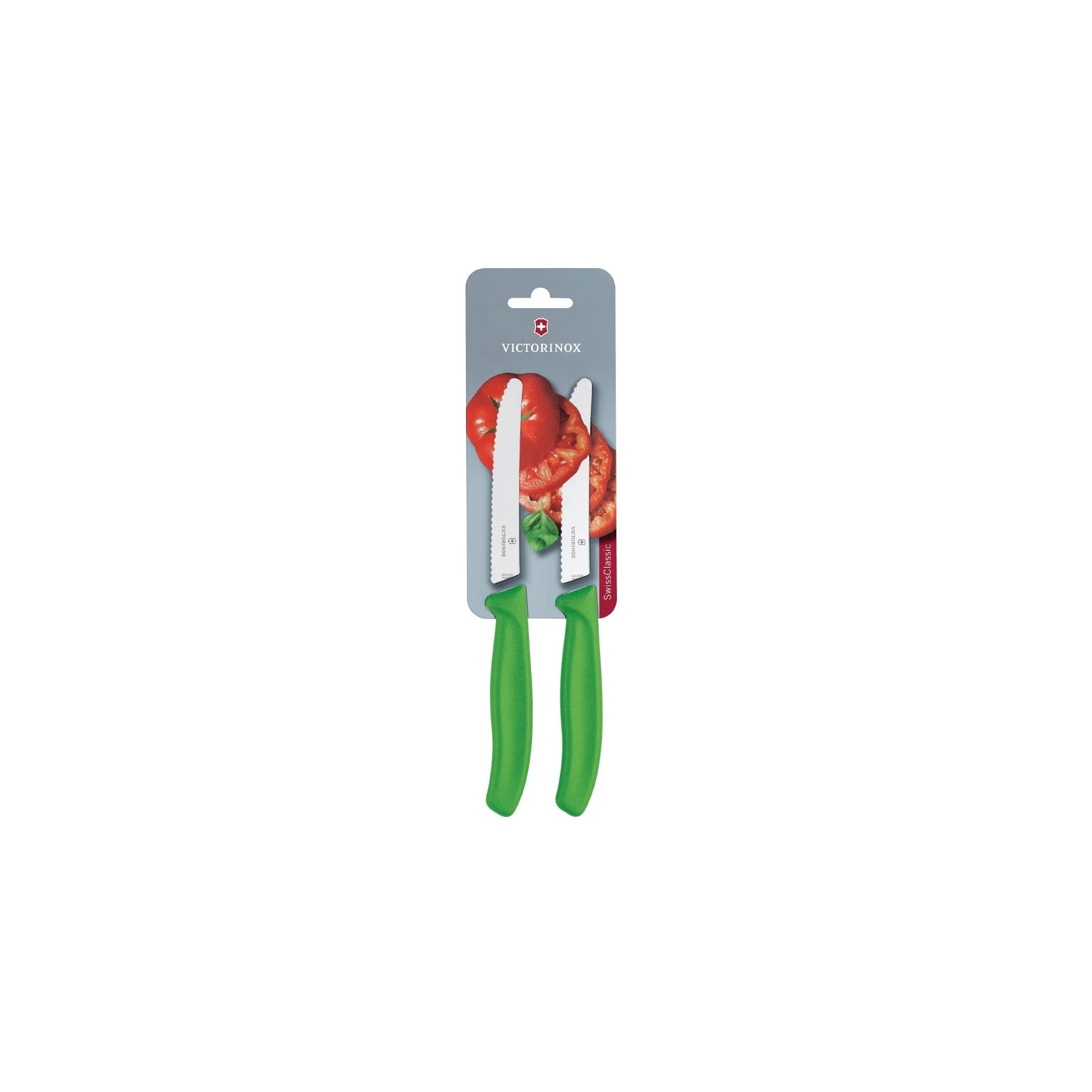 Victorinox CU554 Serrated Tomato/Utility Knife Green 4.25" (Pack of 2)