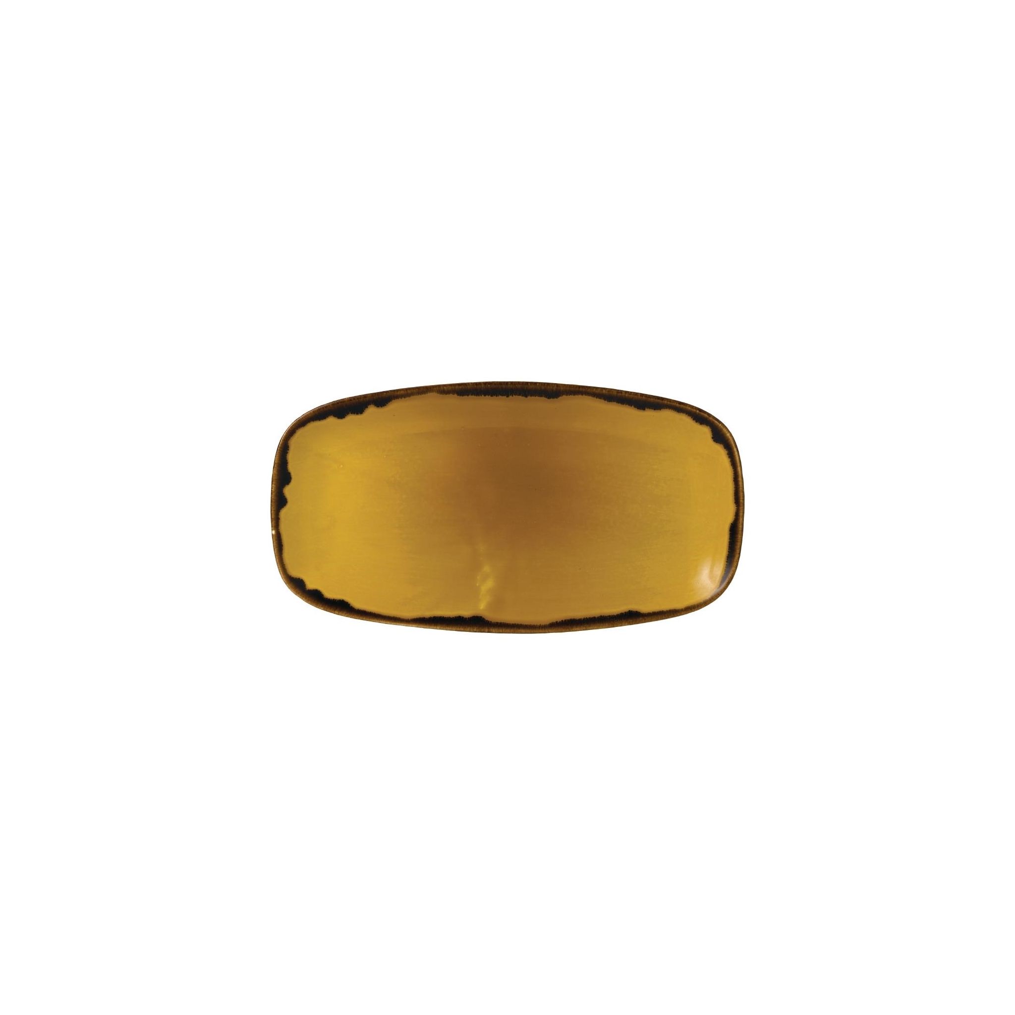 Dudson Harvest FJ779 Mustard Chef's Oblong Plate 189mm (Pack of 6)
