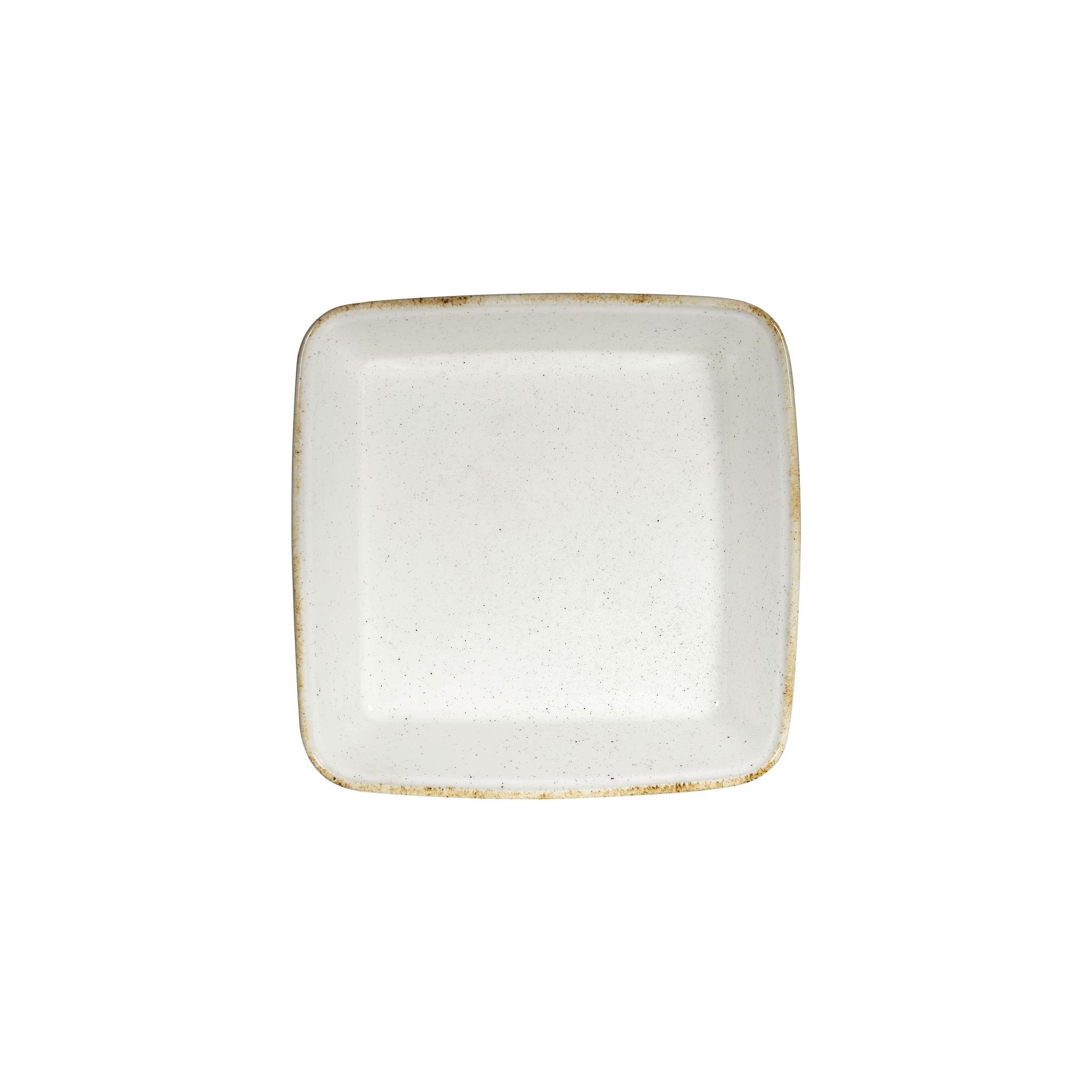 Churchill Stonecast Hints DY200 Square Baking Dishes Barley White 250mm (Pack of 6)