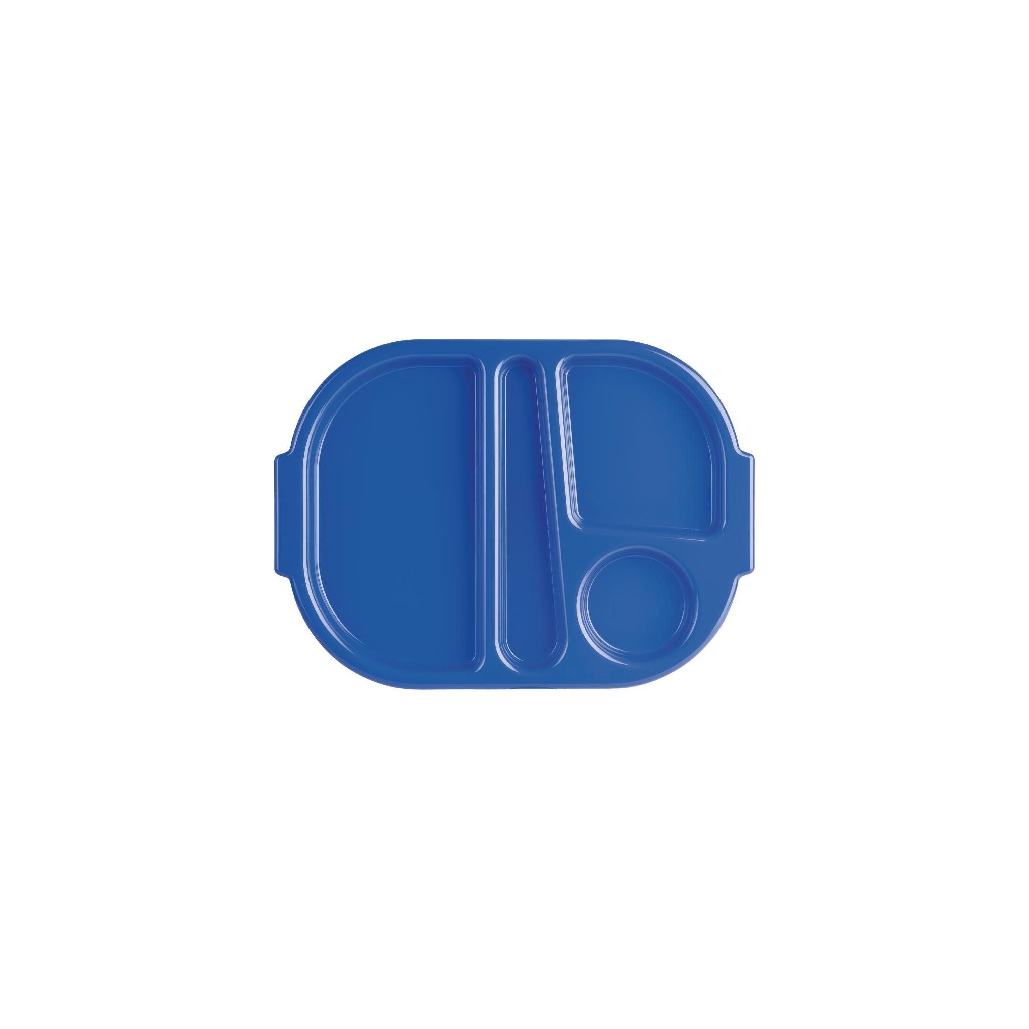 Olympia Kristallon DL129 Small Polycarbonate Compartment Food Trays Blue 321mm