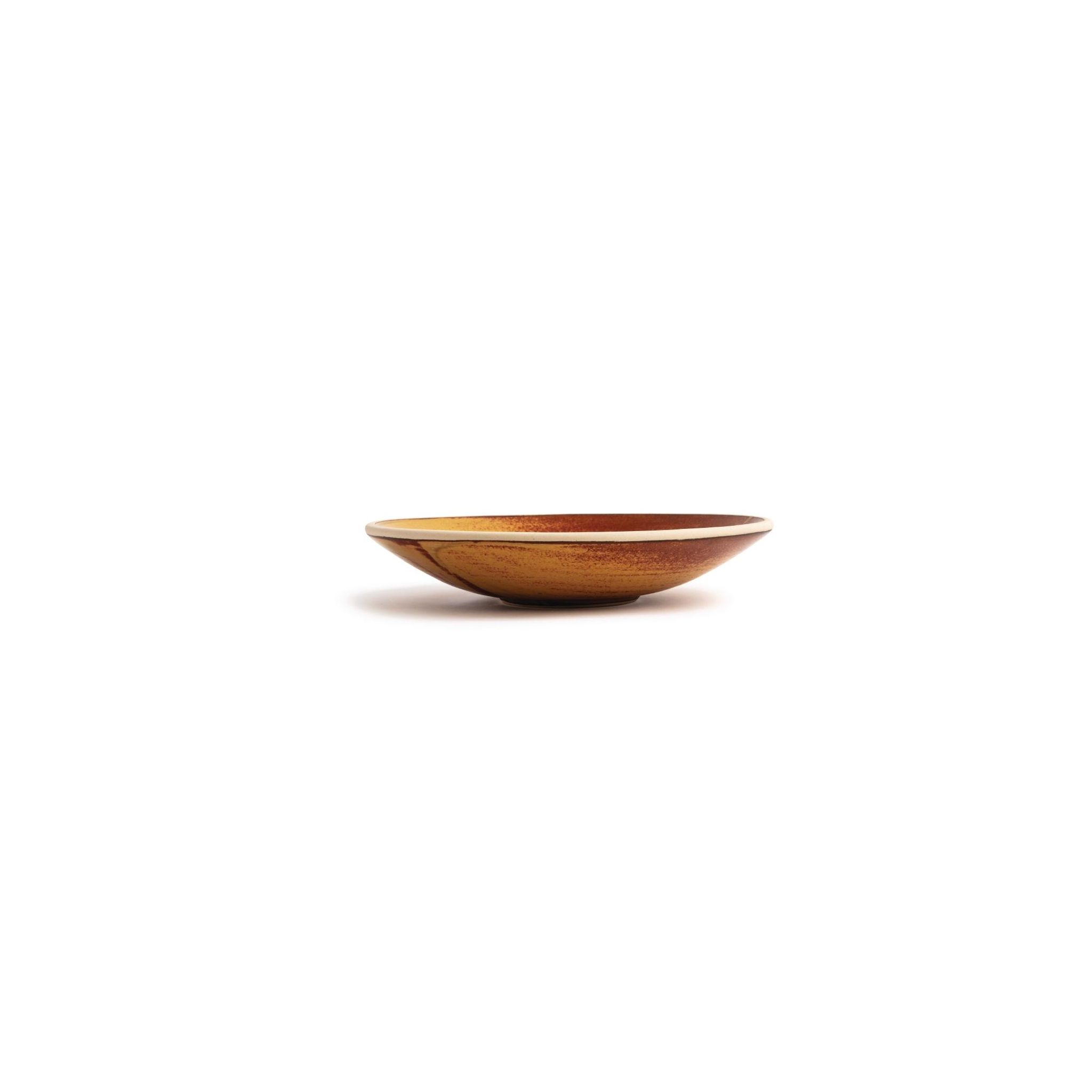 Olympia Canvas FA312 Shallow Tapered Bowl Sienna Rust 200mm (Pack of 6)