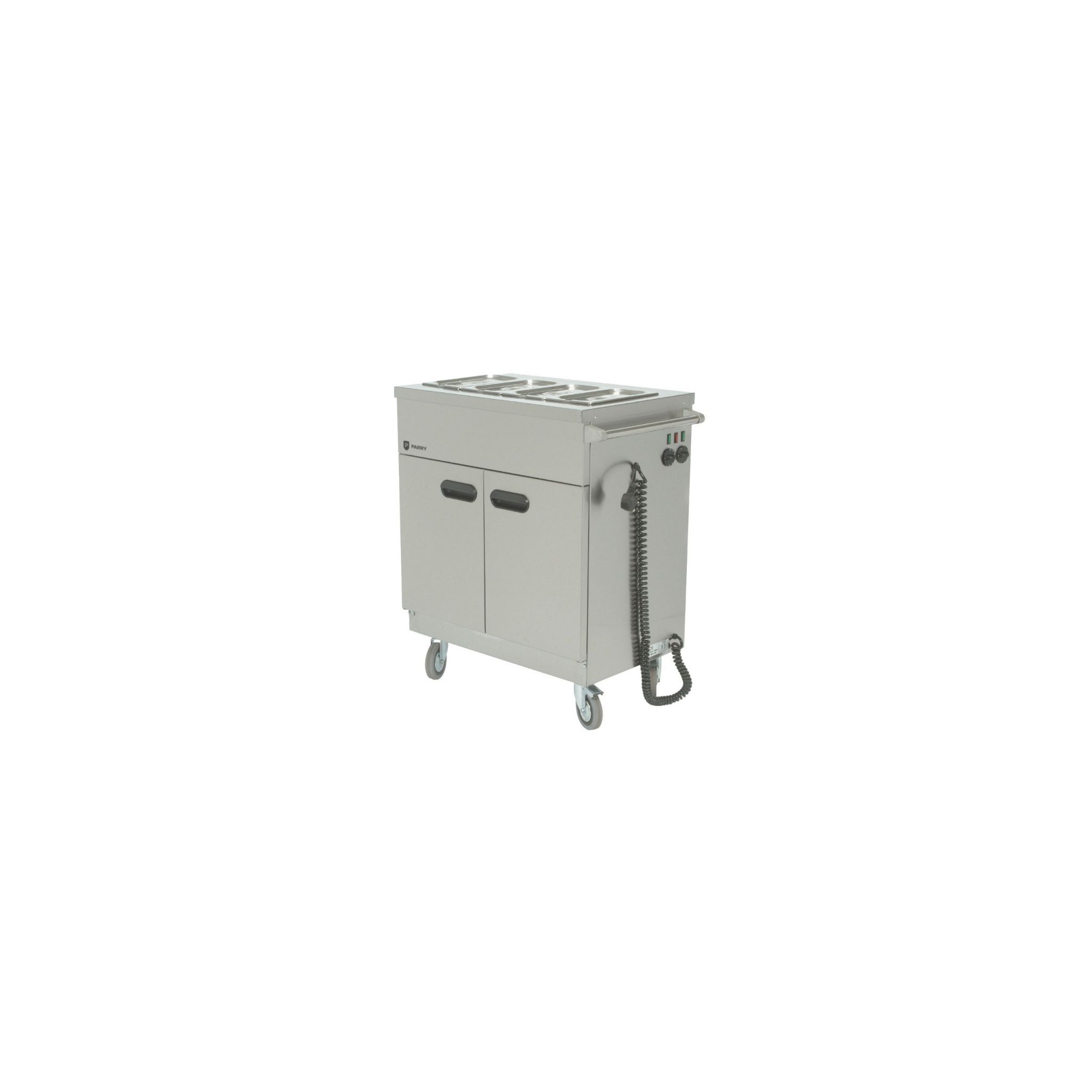 Parry 1894 845mm Wide Mobile Hot Cupboard With Bain Marie Top