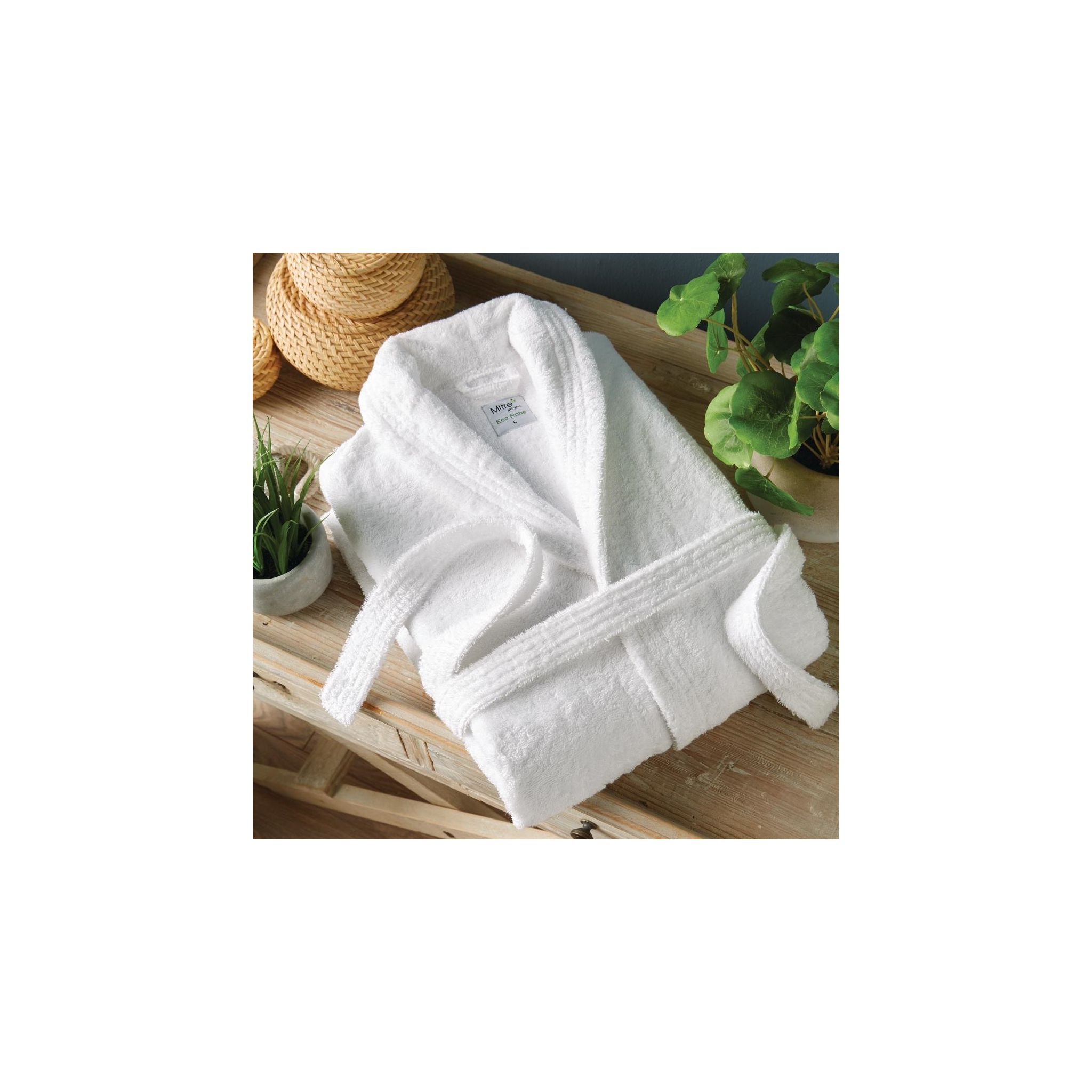 Mitre Eco HD222 Bathrobe White