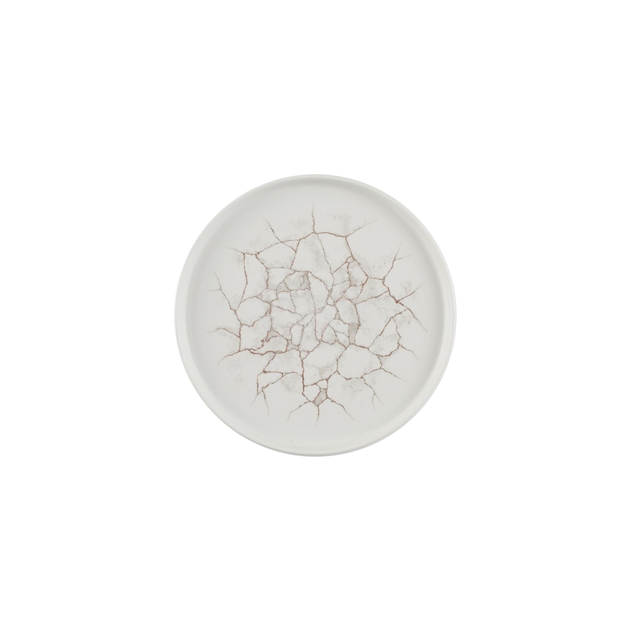 Churchill Studio Prints Kintsugi CX677 Agate Grey Walled Plates 260mm (Pack of 6)