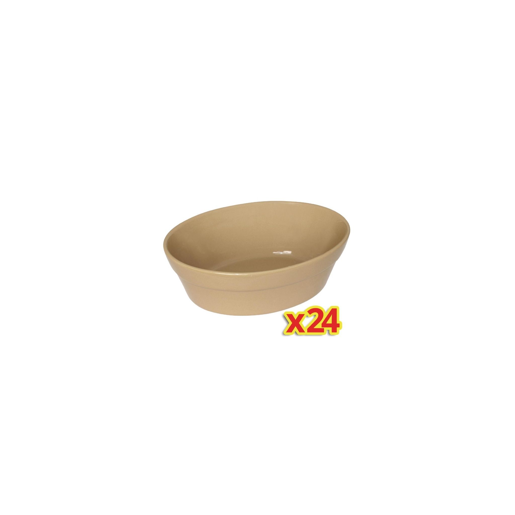 Olympia Stoneware S230 4 x Box of 6 Oval Pie Bowls Large