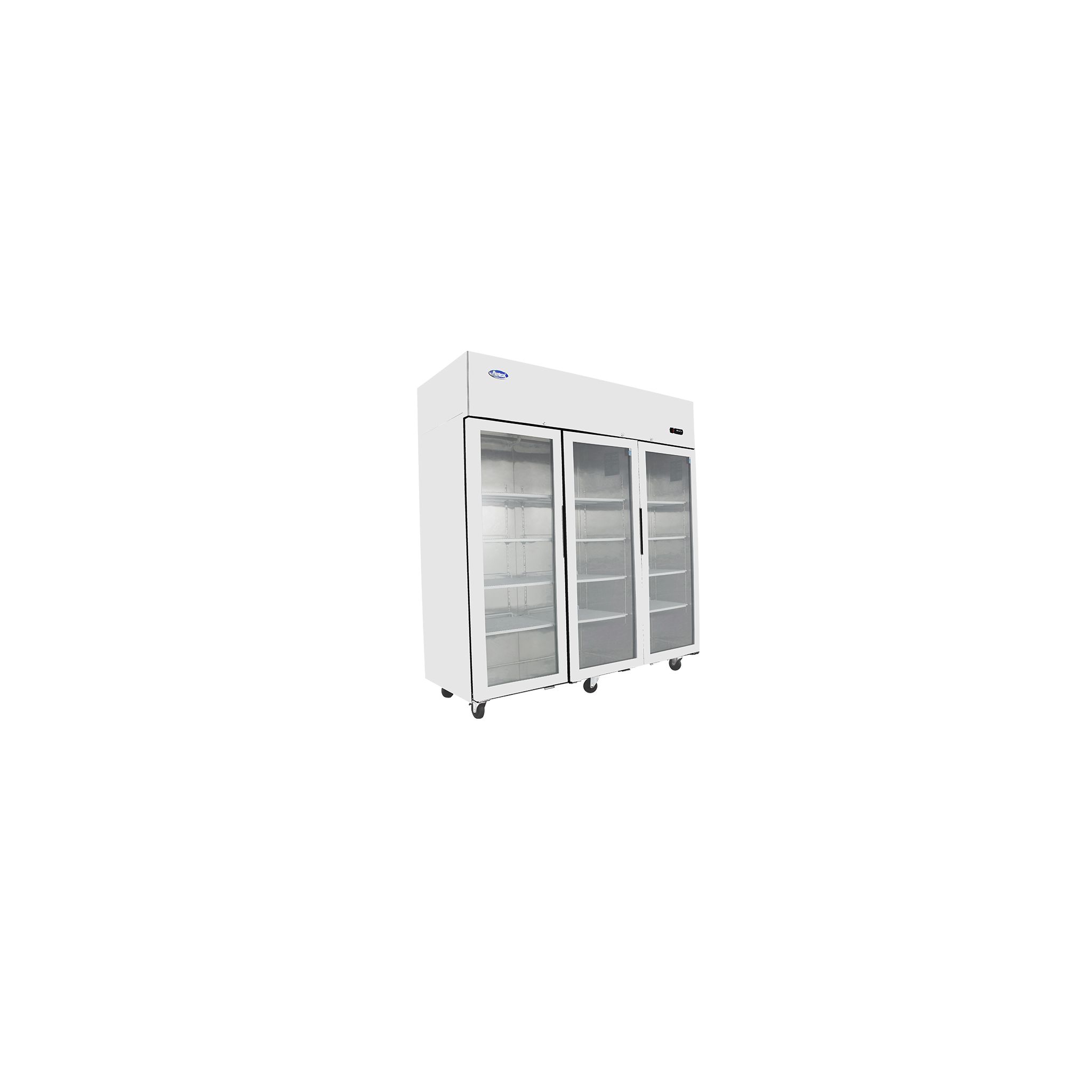 Atosa YCF9409GR 1390 Ltr Upright Triple Hinged Glass Door Stainless Steel Display Freezer