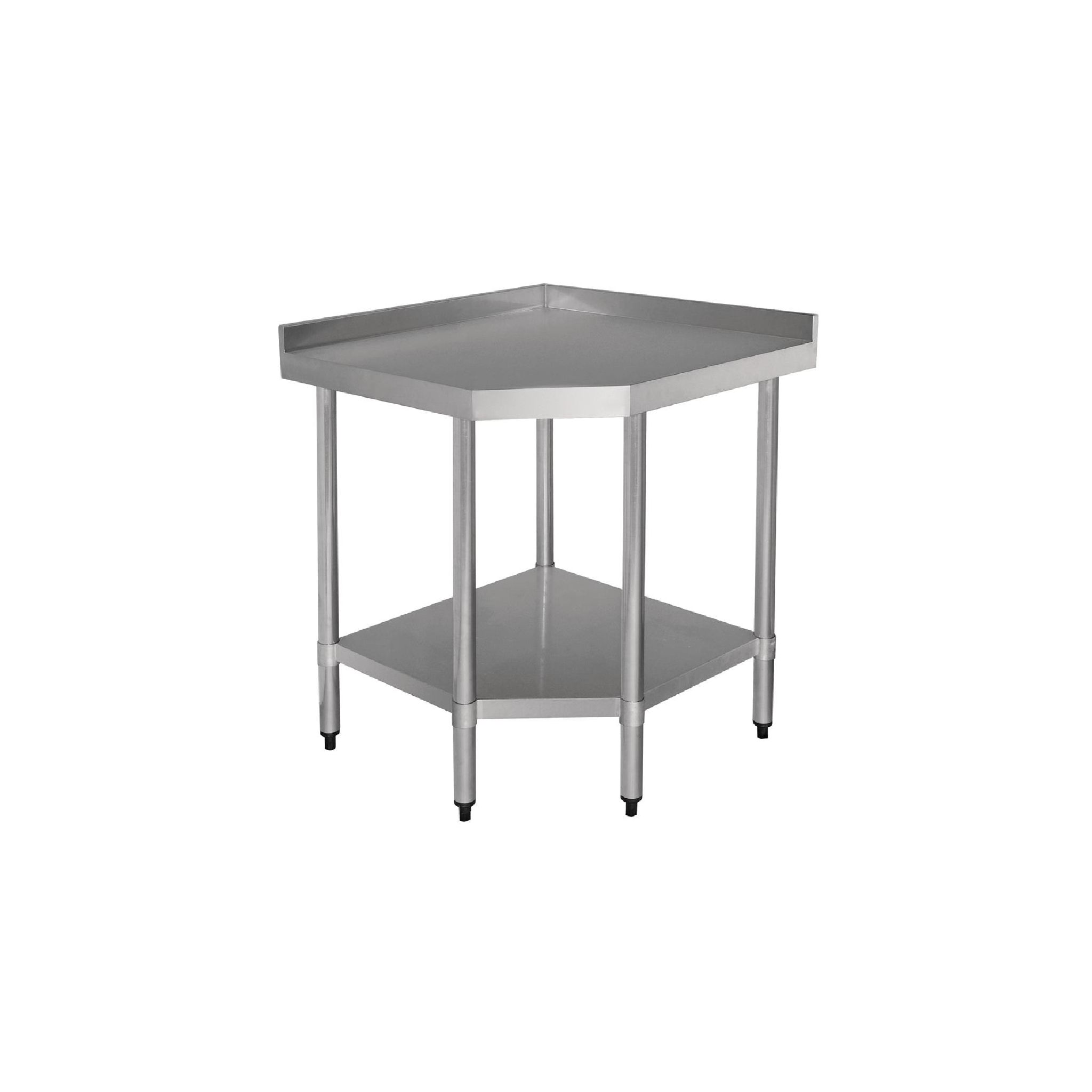 Vogue GL278 Stainless Steel Corner Table 700 mm