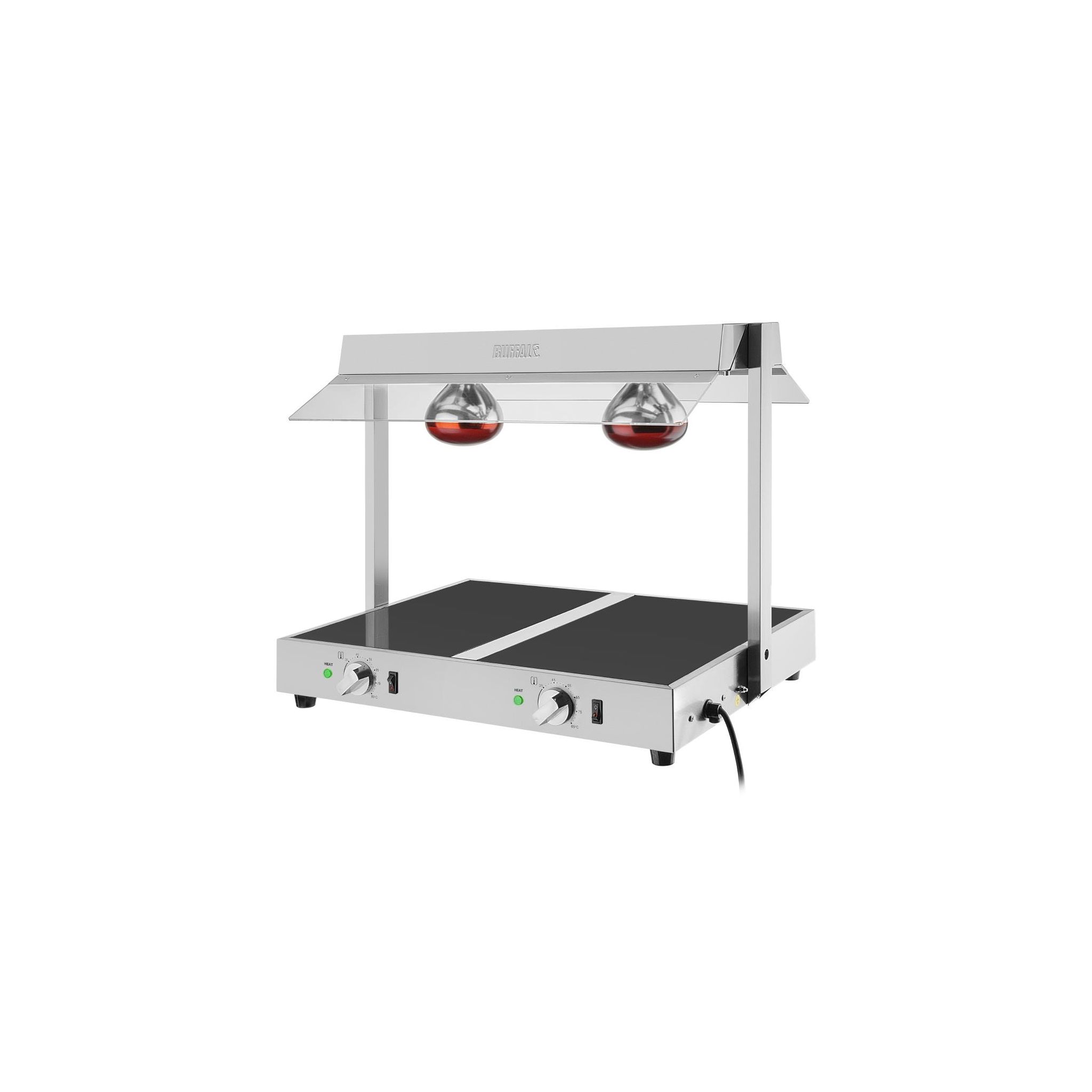 Buffalo HT760 Countertop Heated Display with Gantry (2 x 1/1 GN)