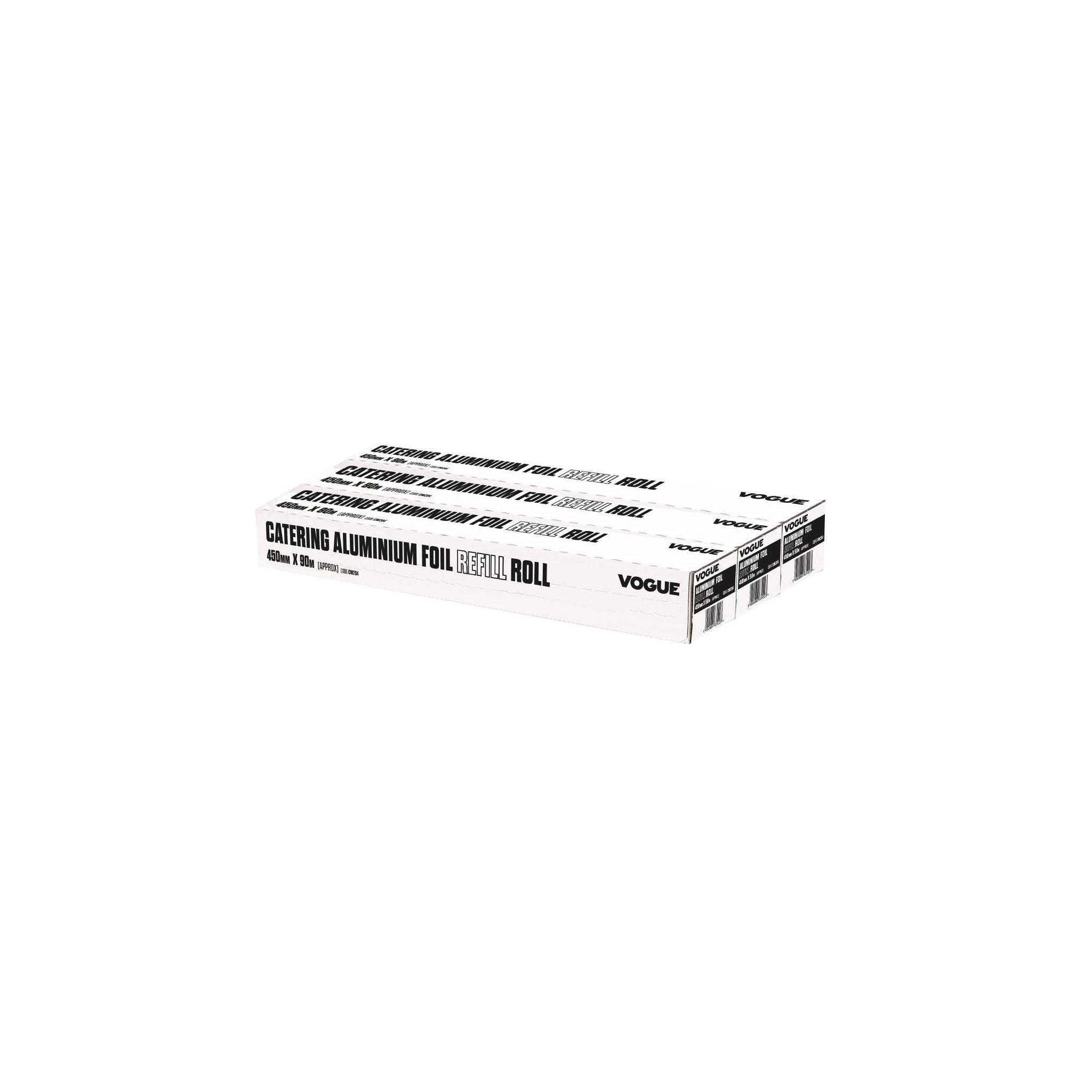 Vogue CW204 Aluminium Foil 450mm x 90m (Pack of 3) Fits Wrap450 Dispenser