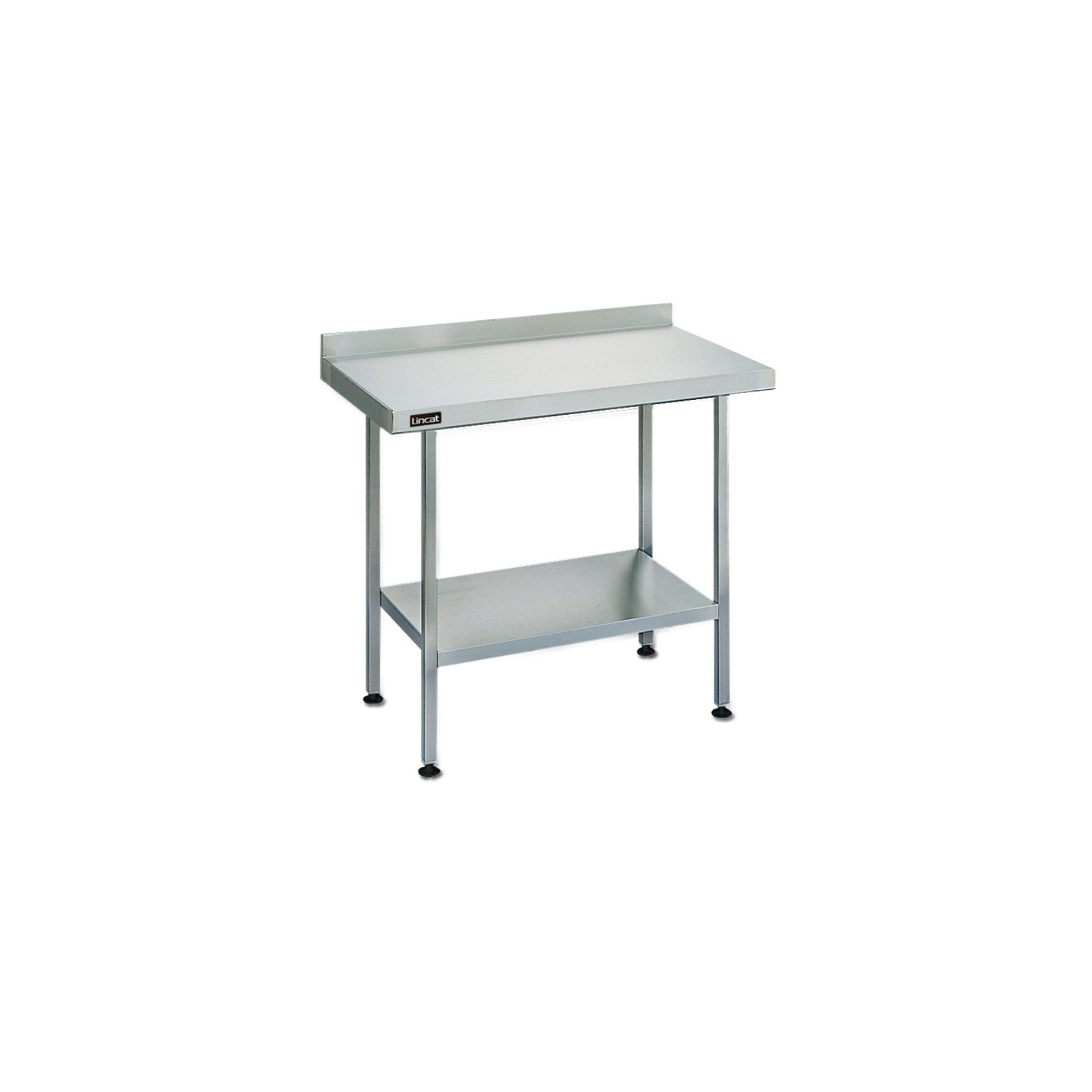 Lincat L6018WB 1800w x 600d mm Stainless Steel Wall Table with One Undershelf