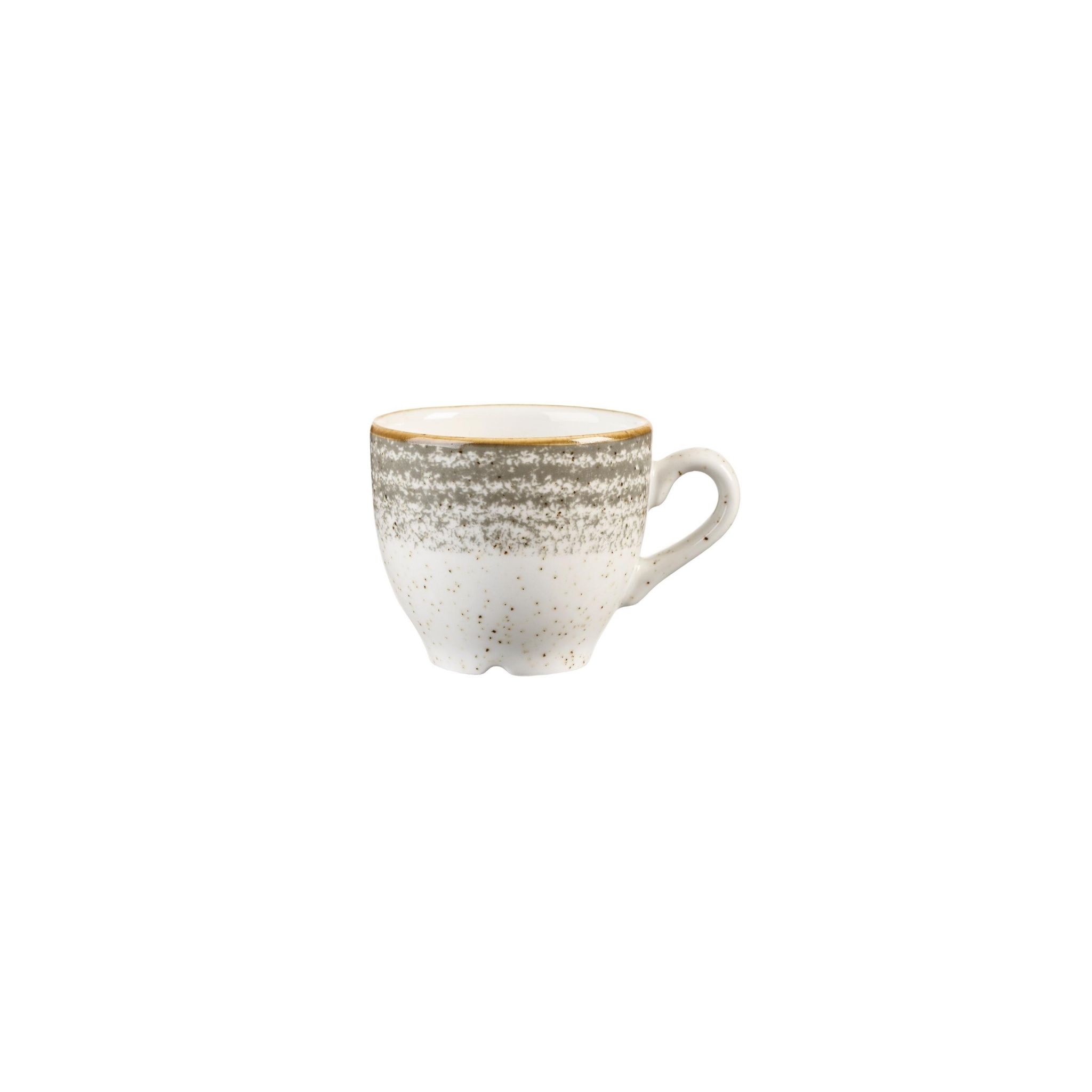Churchill Studio Prints Homespun DM423 Stone Grey Espresso Cups 100ml (Pack of 12)