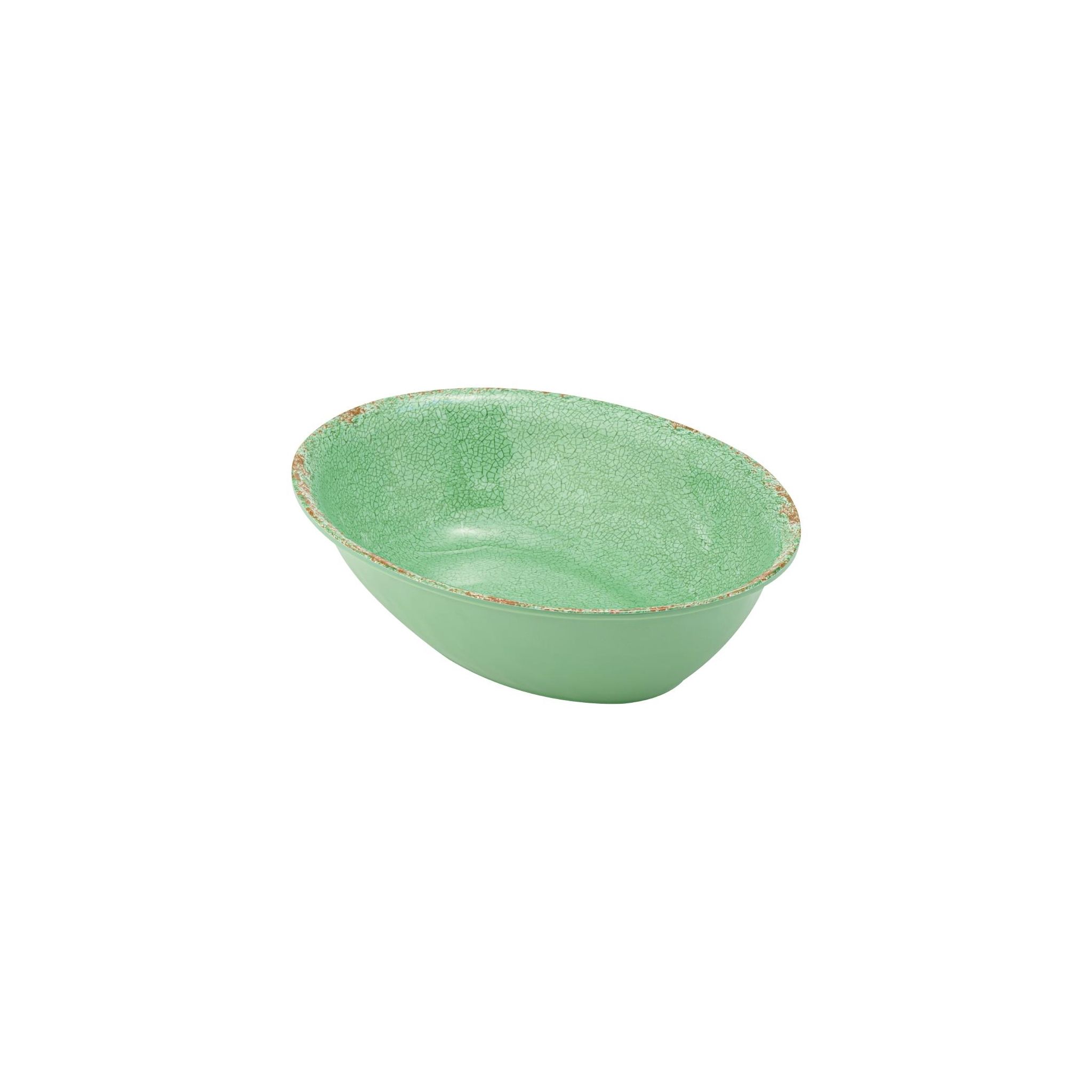 Dalebrook FT929 Casablanca Melamine Oval Bowl Green 1.5Ltr
