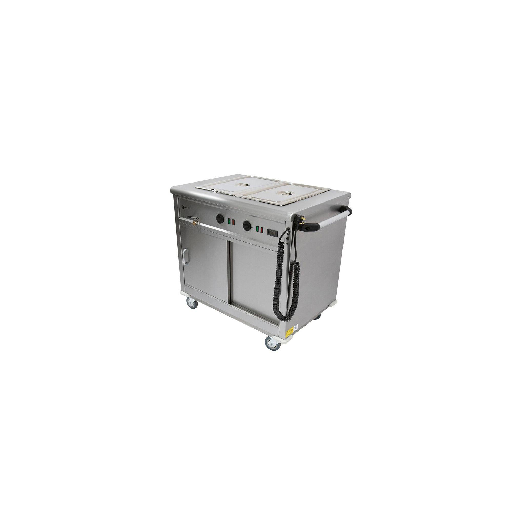 Parry MSB9 990mm Wide Mobile Hot Cupboard With Bain Marie Top