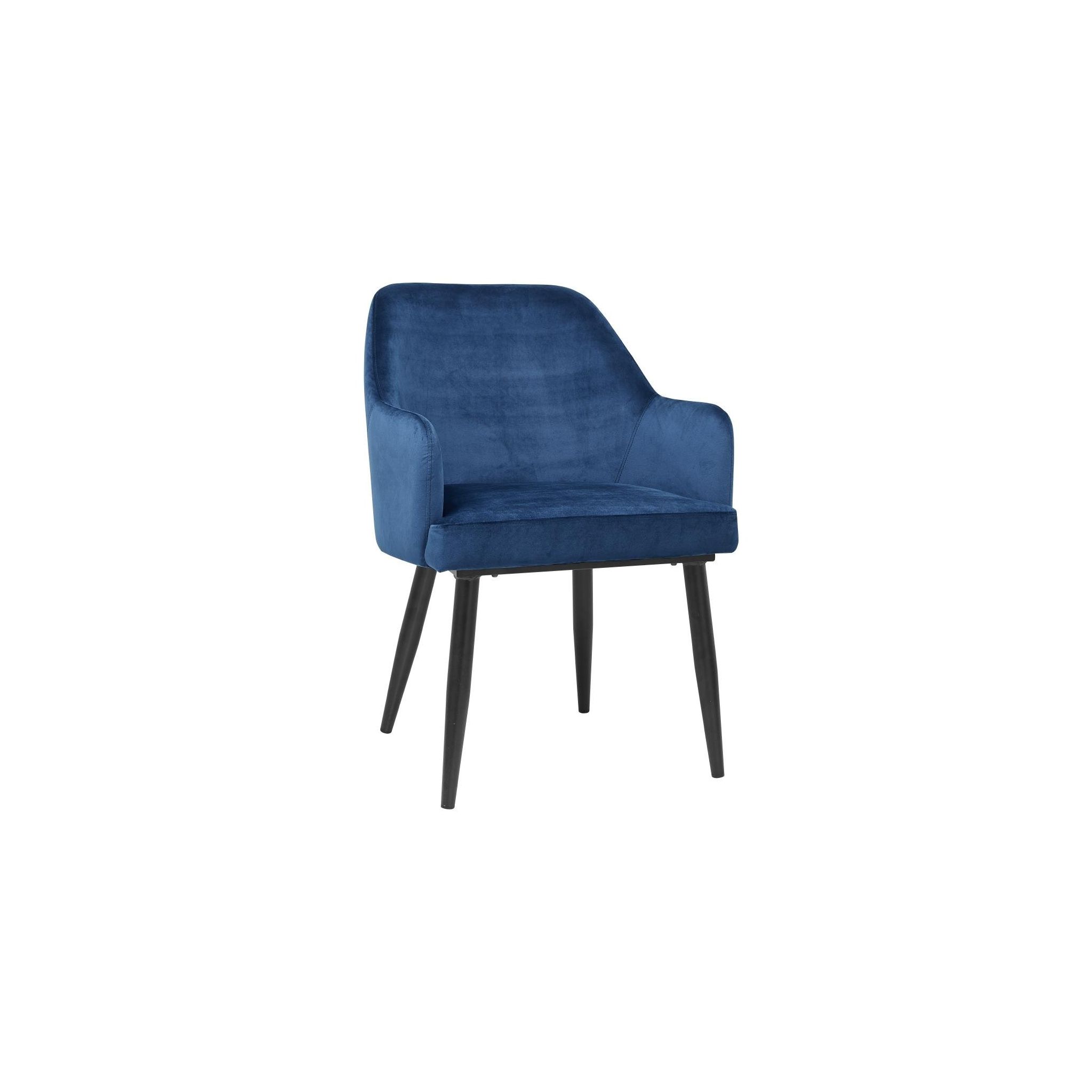 Bolero Bolero DP199 Lia Velvet Set of 2 Chairs - Dark Navy