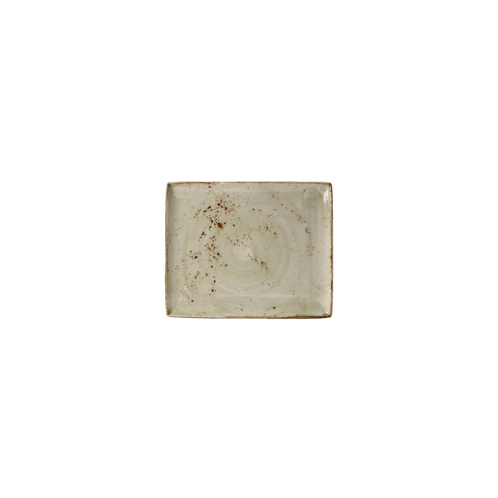 Steelite Craft V054 Green Rectangular Platters 330 x 270mm (Pack of 6)