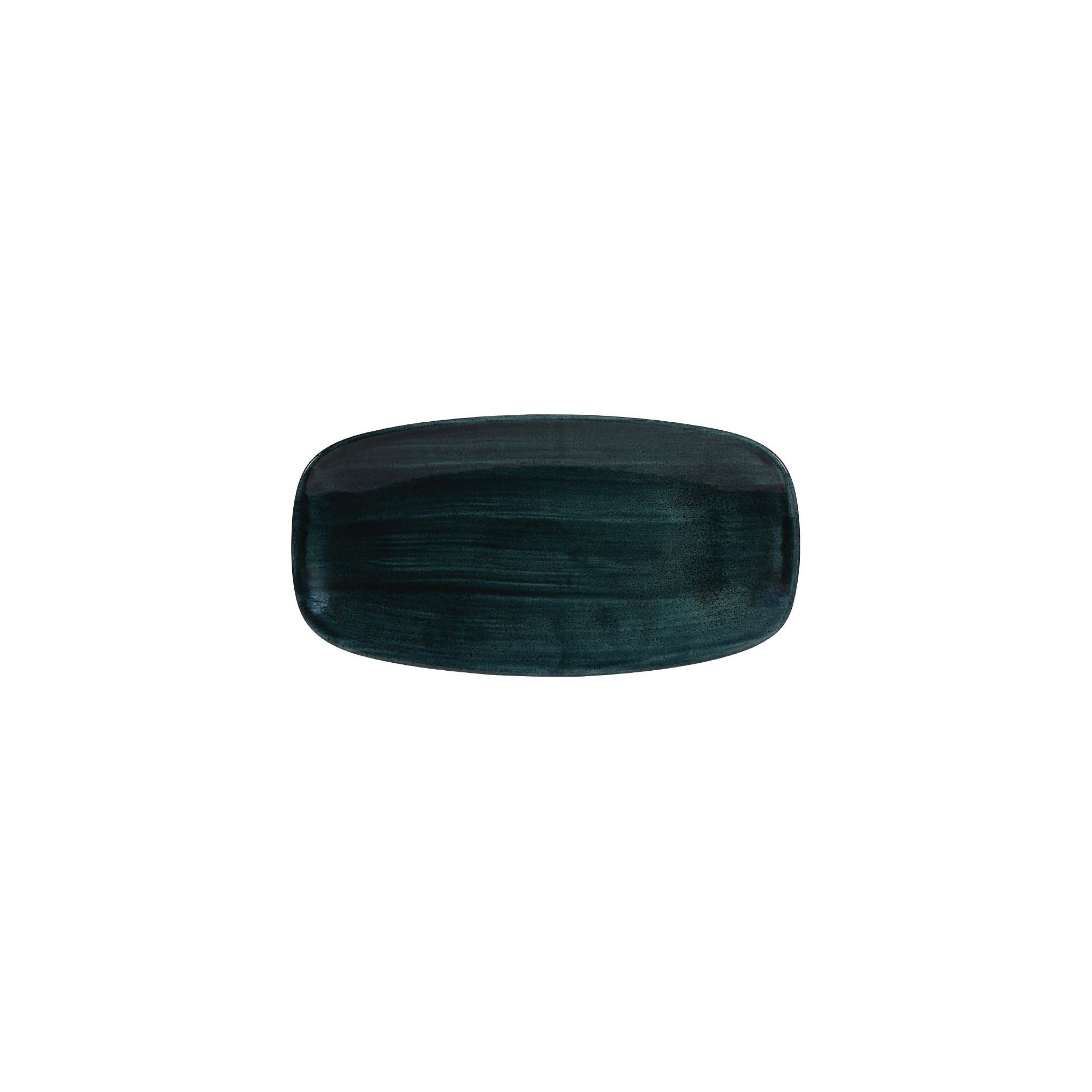 Churchill Stonecast Patina FA598 Oblong Chef Plates Rustic Teal 298 x 153mm
