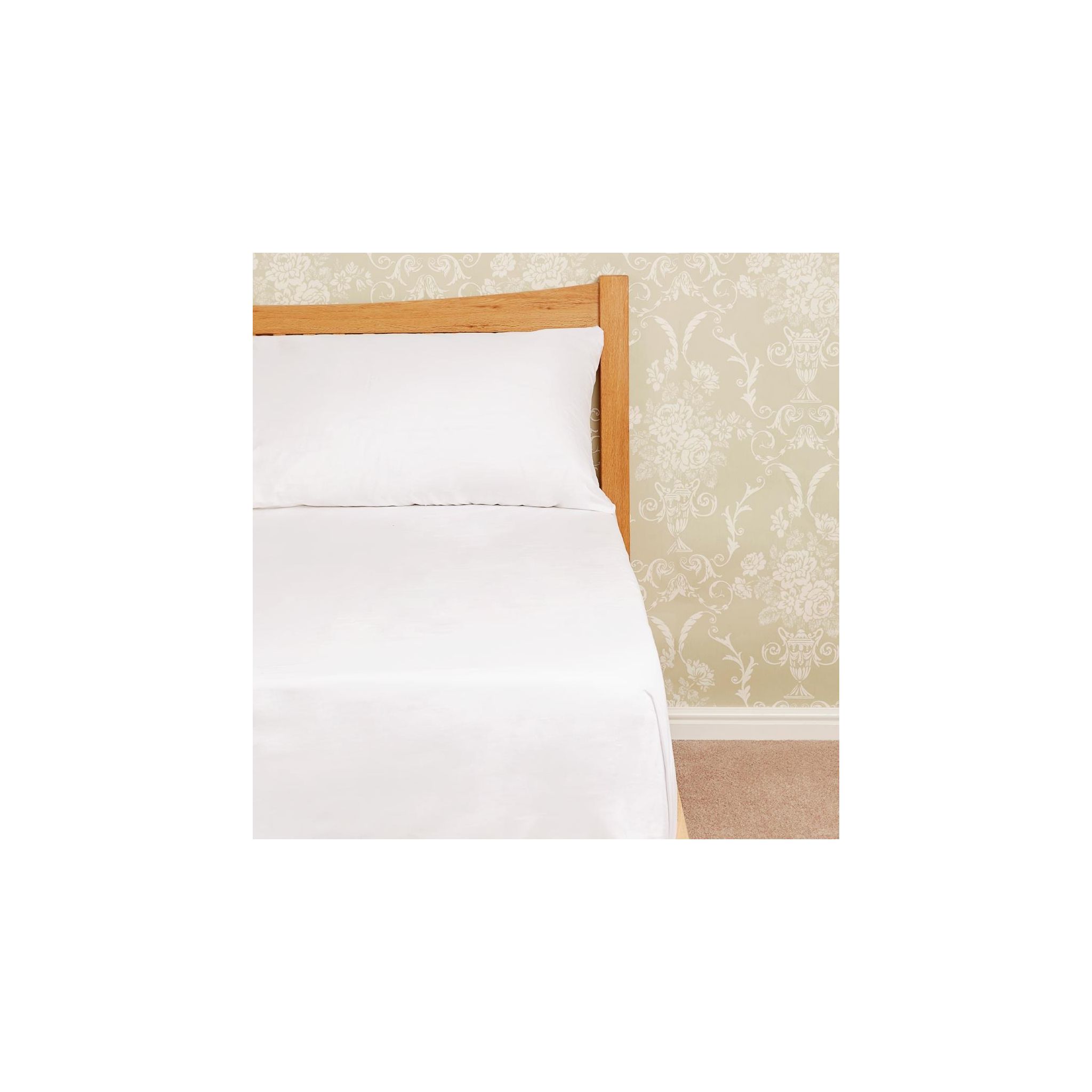 Mitre Eco HD372 Organic Cotton Flat Sheet Single