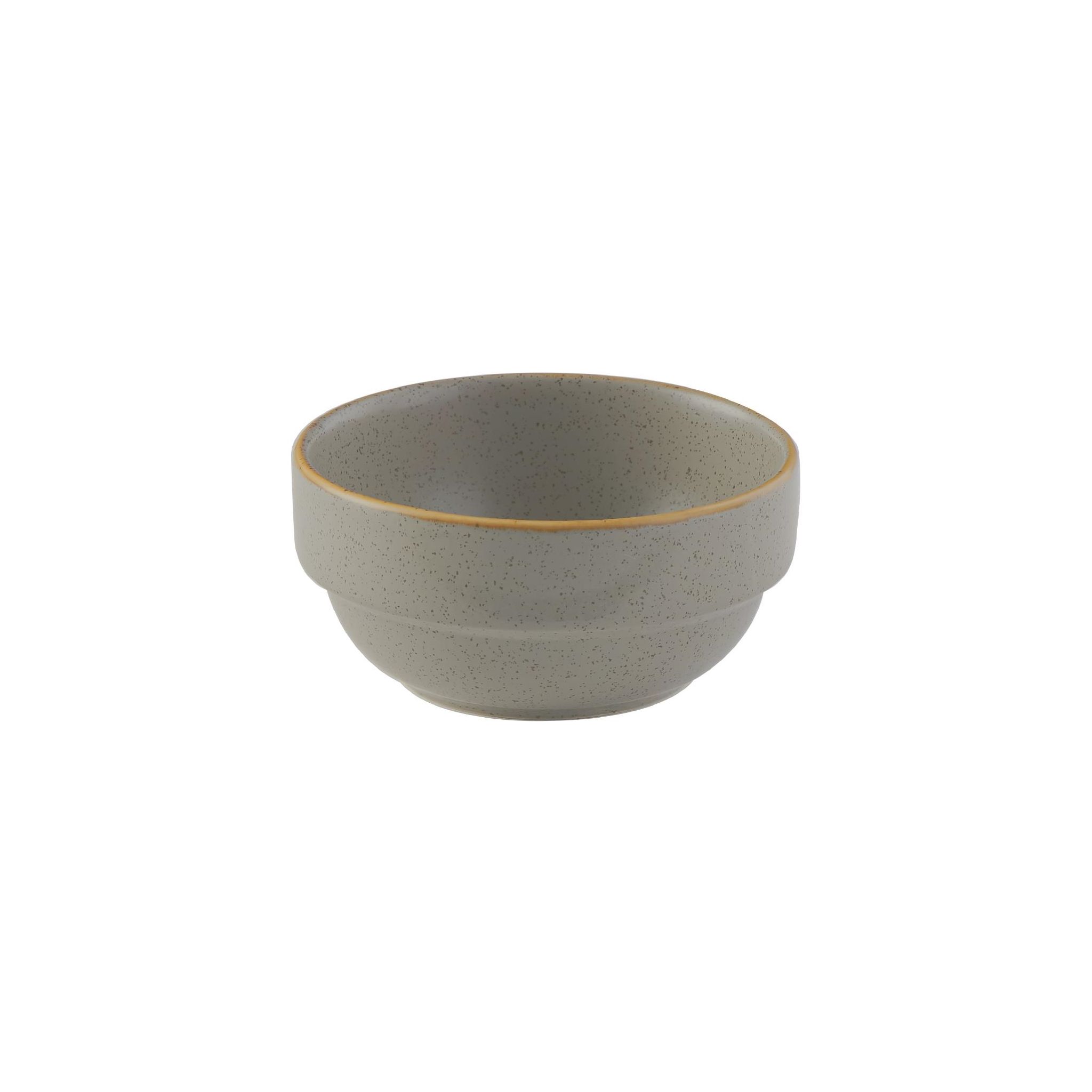 Churchill Stonecast Profile FS909 Stacking Bowls Grey 358ml (Pack of 6)