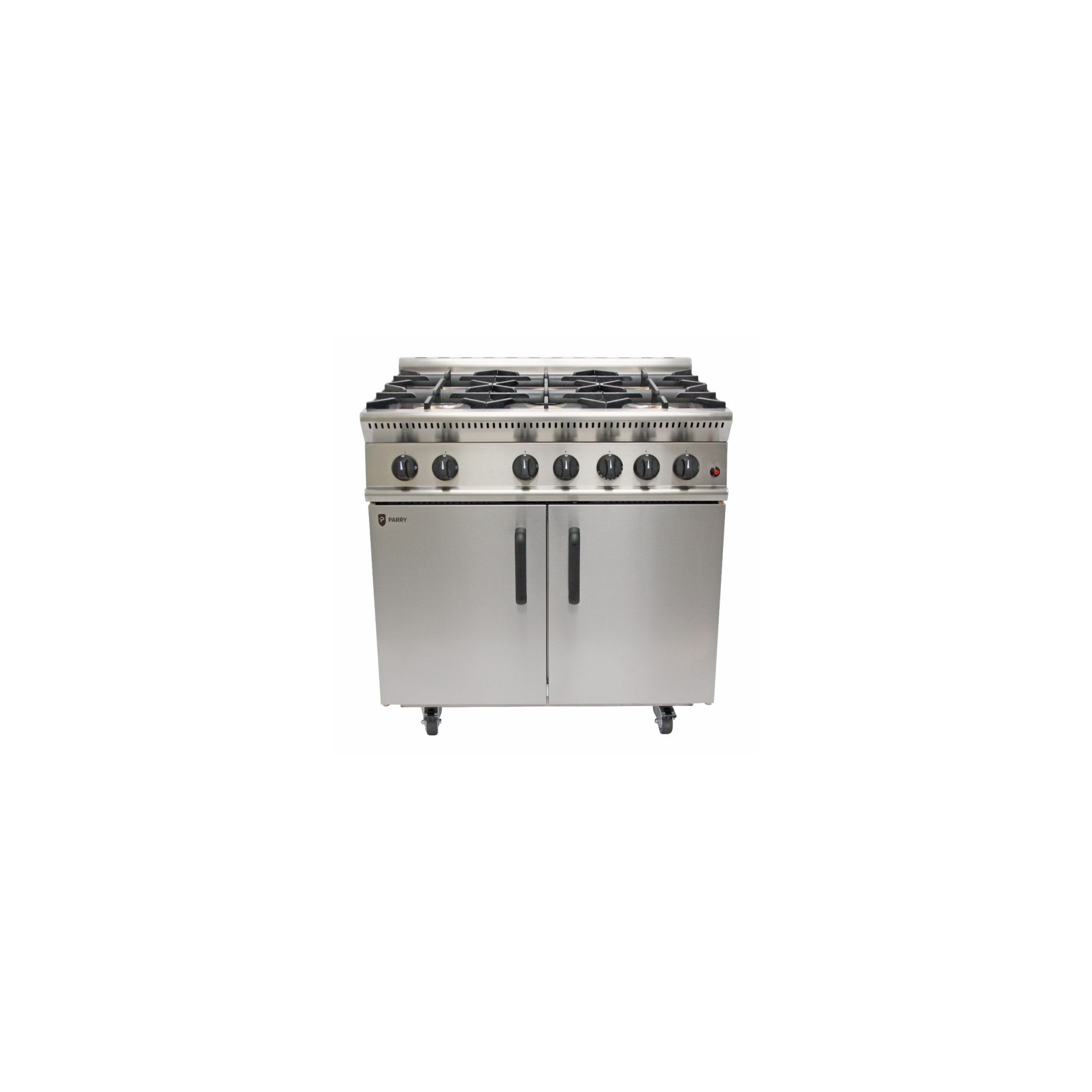 Parry GB6-N 6 Burner Natural Gas Oven Range With Castors