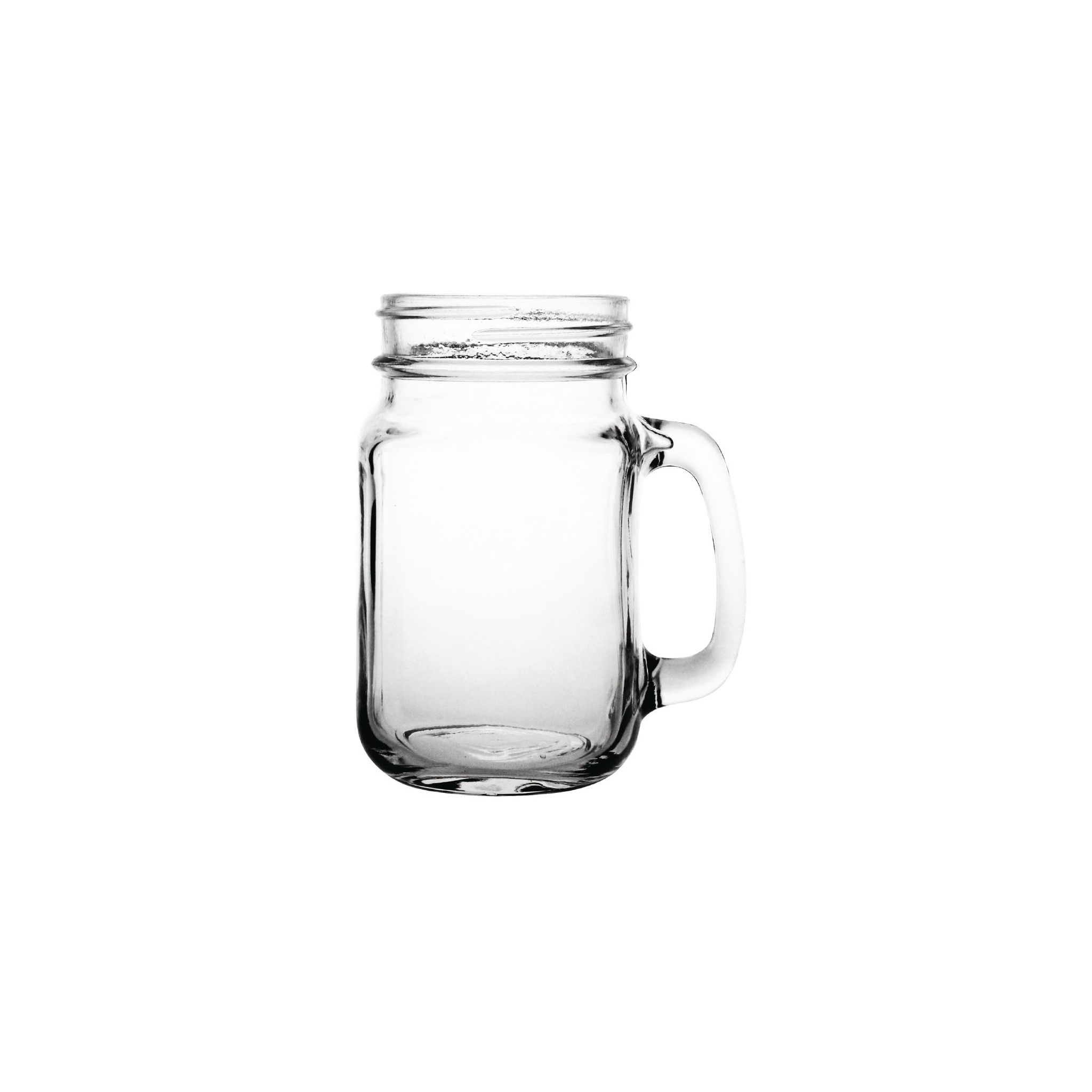 Olympia CE678 Handled Mason Jam Jar Glasses 450ml (Pack of 12)