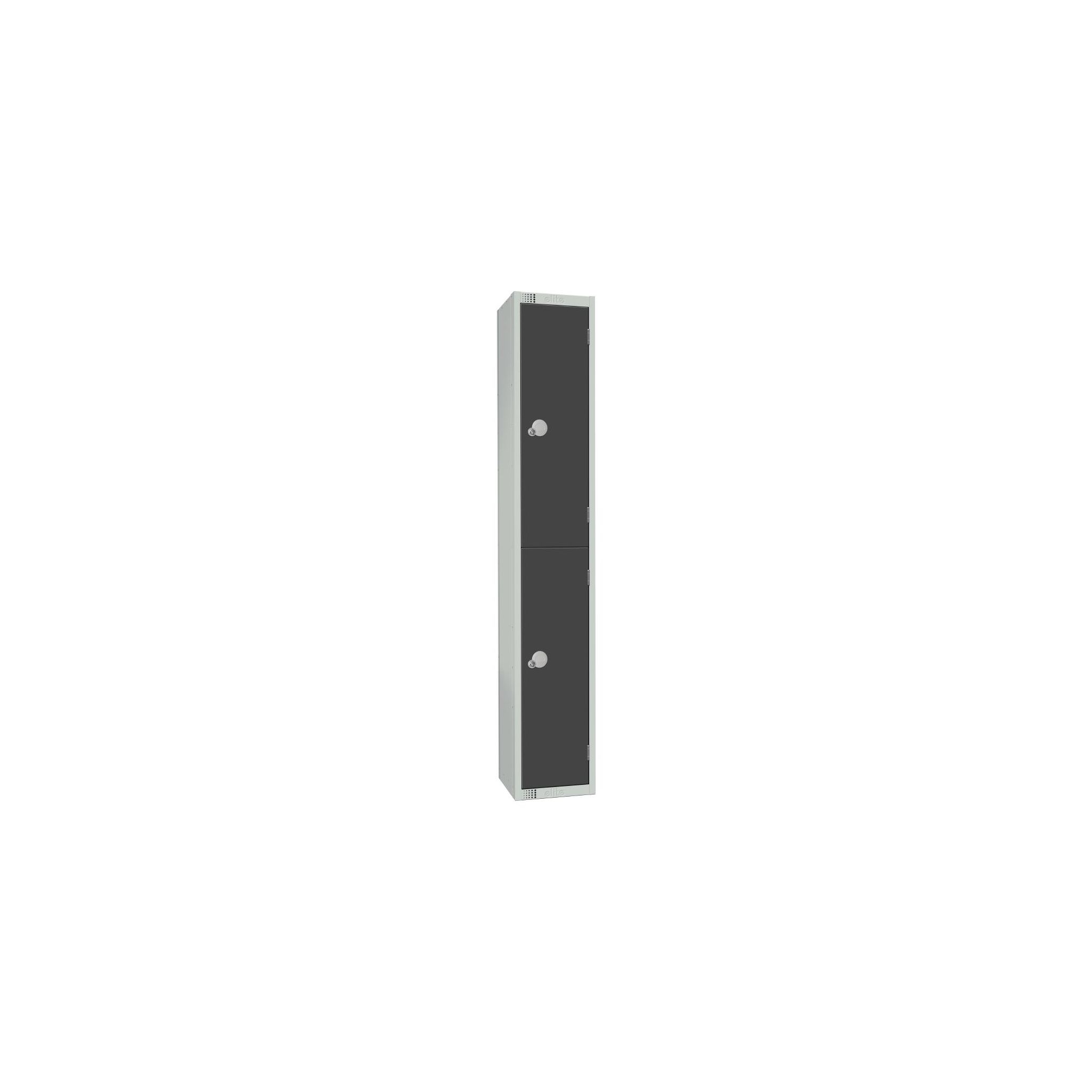 Elite Lockers GR678-C Two Door Camlock Locker Graphite Grey