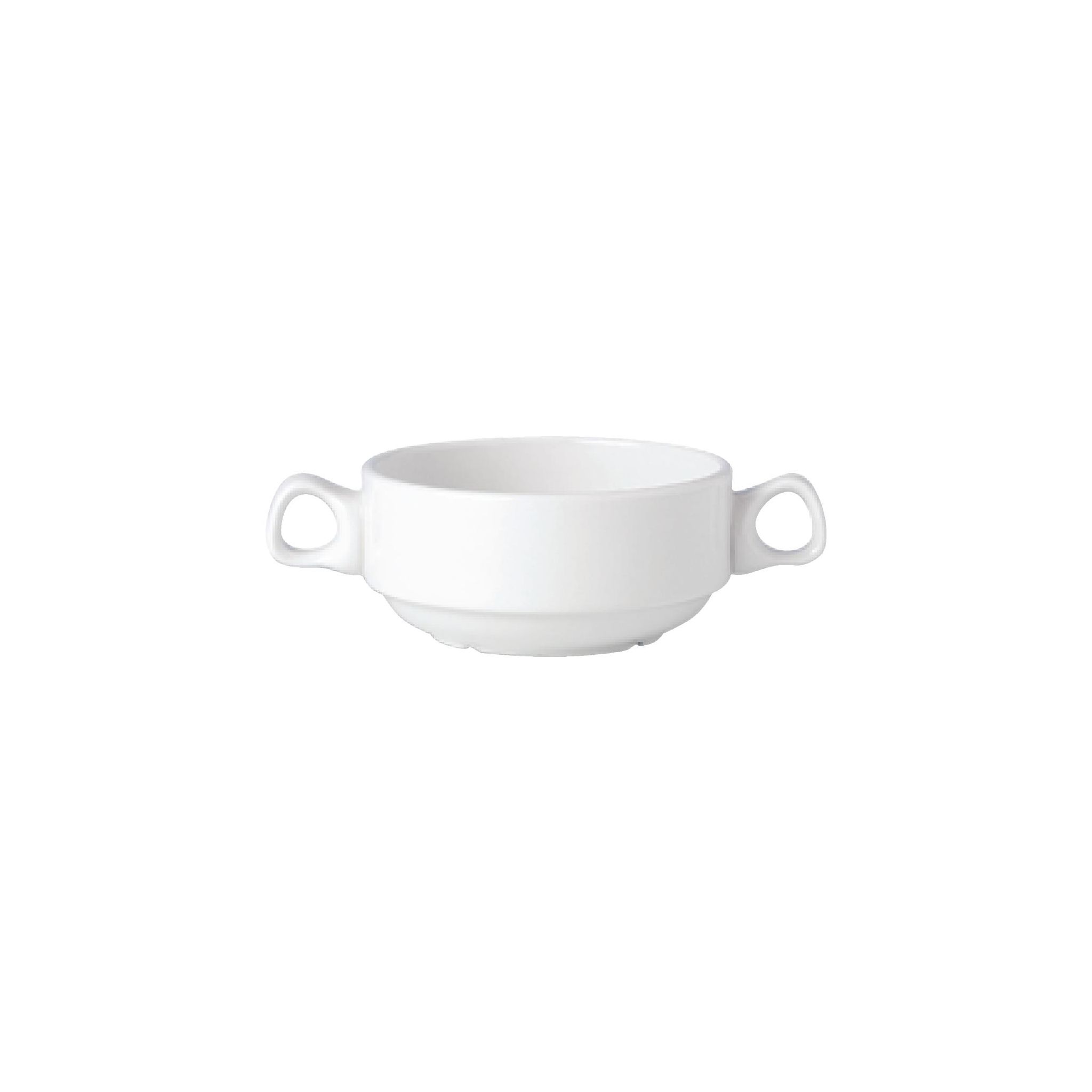 Steelite Simplicity White V0017 Handled Stacking Soup Cups White 285ml (Pack of 36)