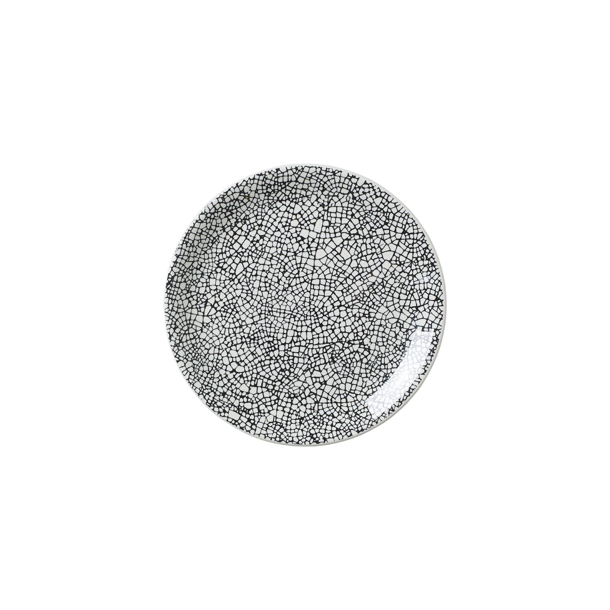 Steelite Ink Crackle VV1045 Black Coupe Plates 153mm (Pack of 12)