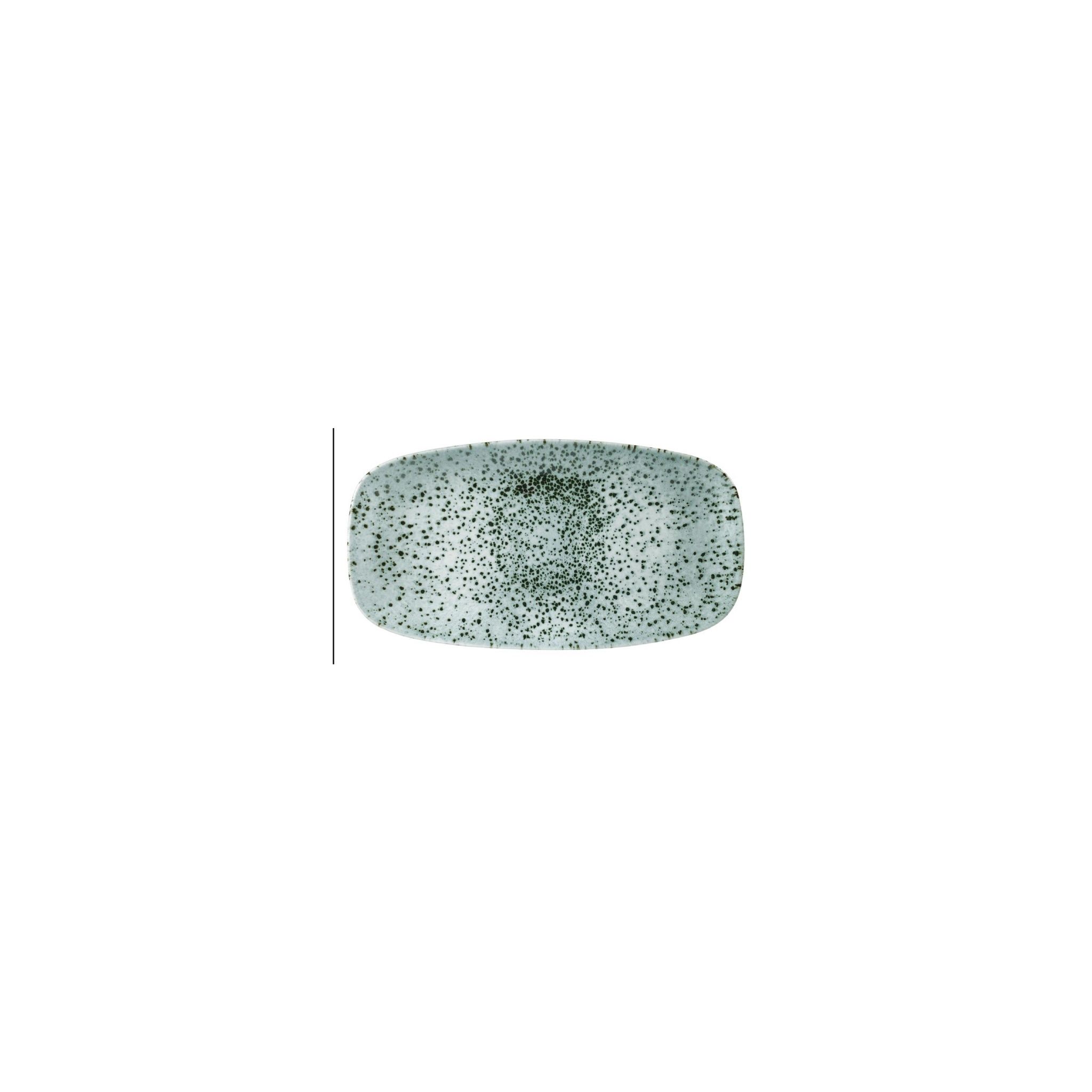 Churchill Studio Prints Mineral FA509 Oblong Chef Plates Green 189 x 355mm (Pack of 6)