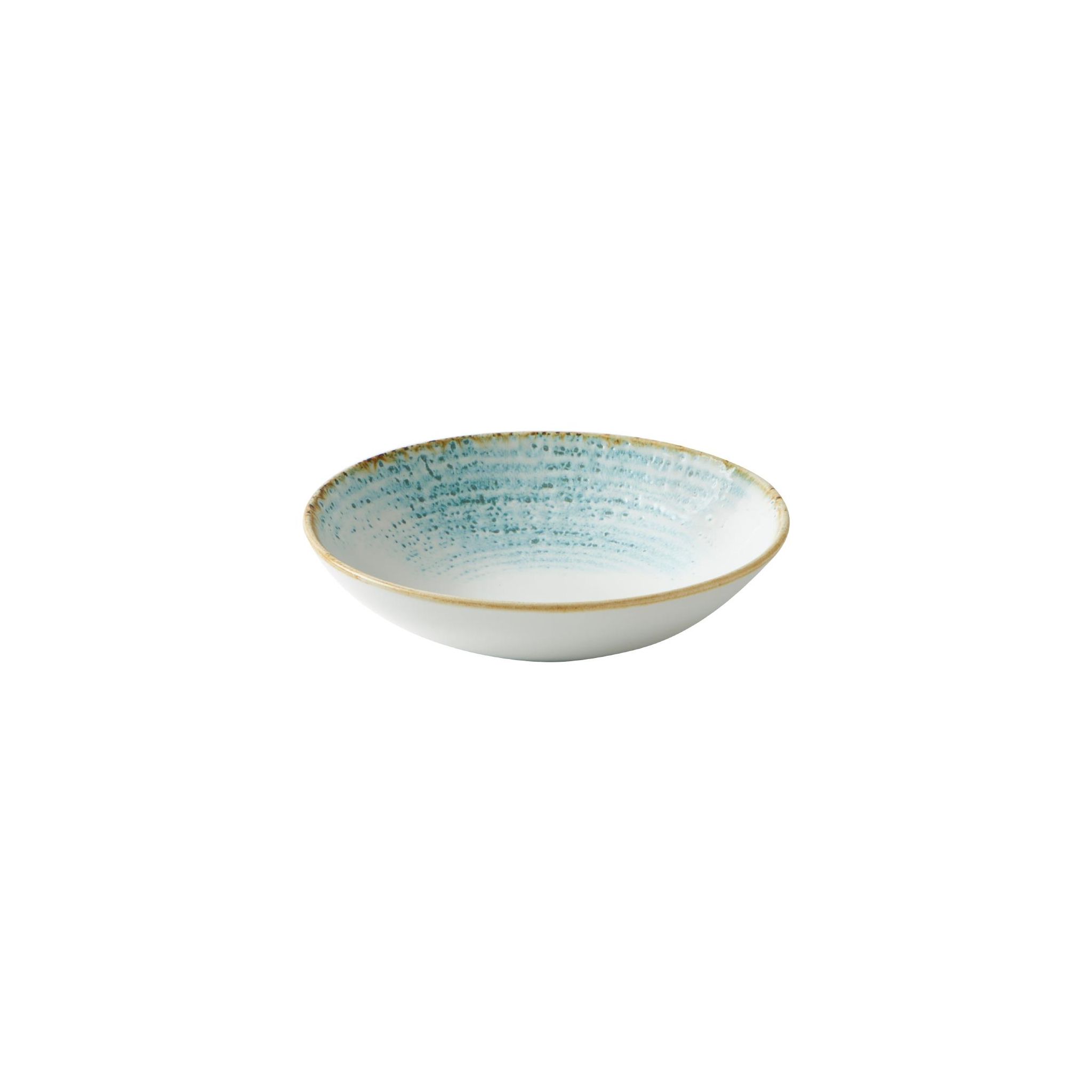 Churchill Studio Prints Homespun Accents CX670 Aquamarine Coupe Bowls 184mm (Pack of 12)