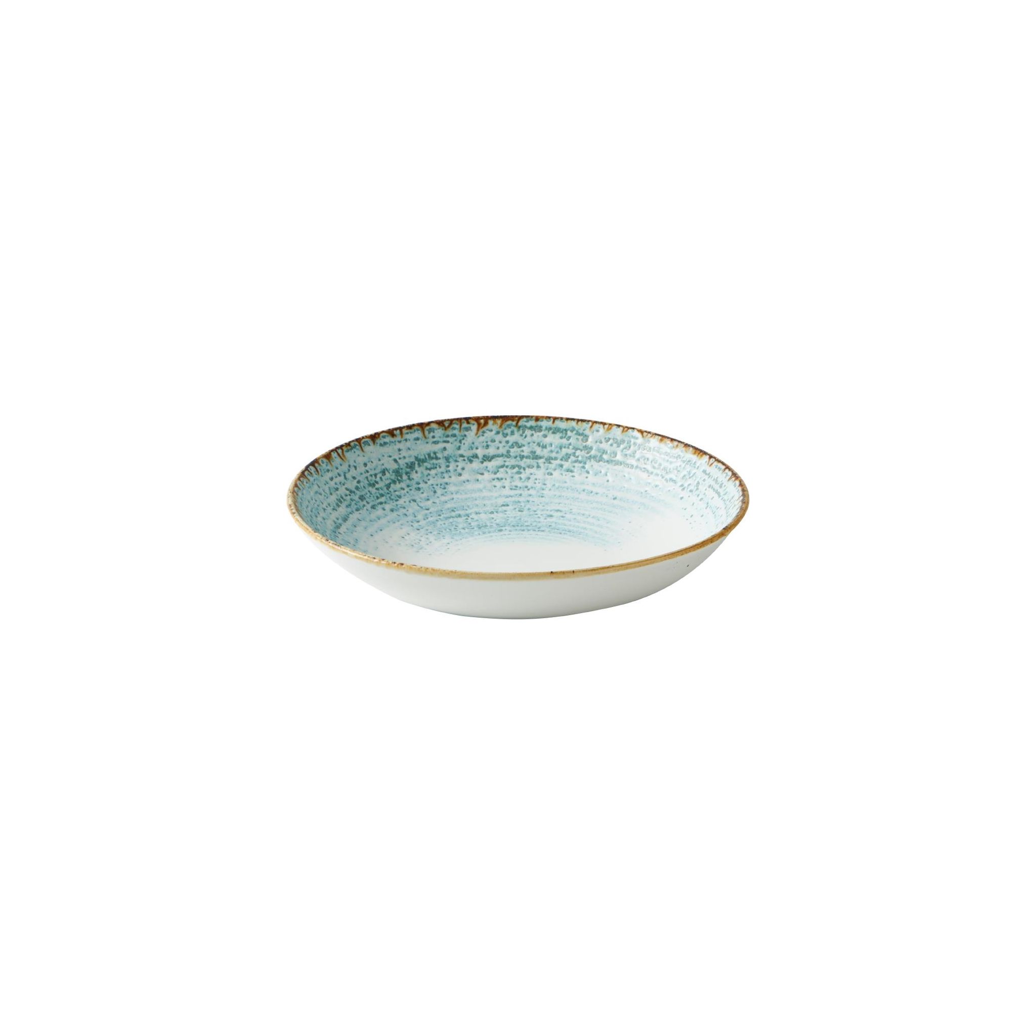 Churchill Studio Prints Homespun Accents CX671 Aquamarine Evolve Coupe Bowls 248mm (Pack of 12)