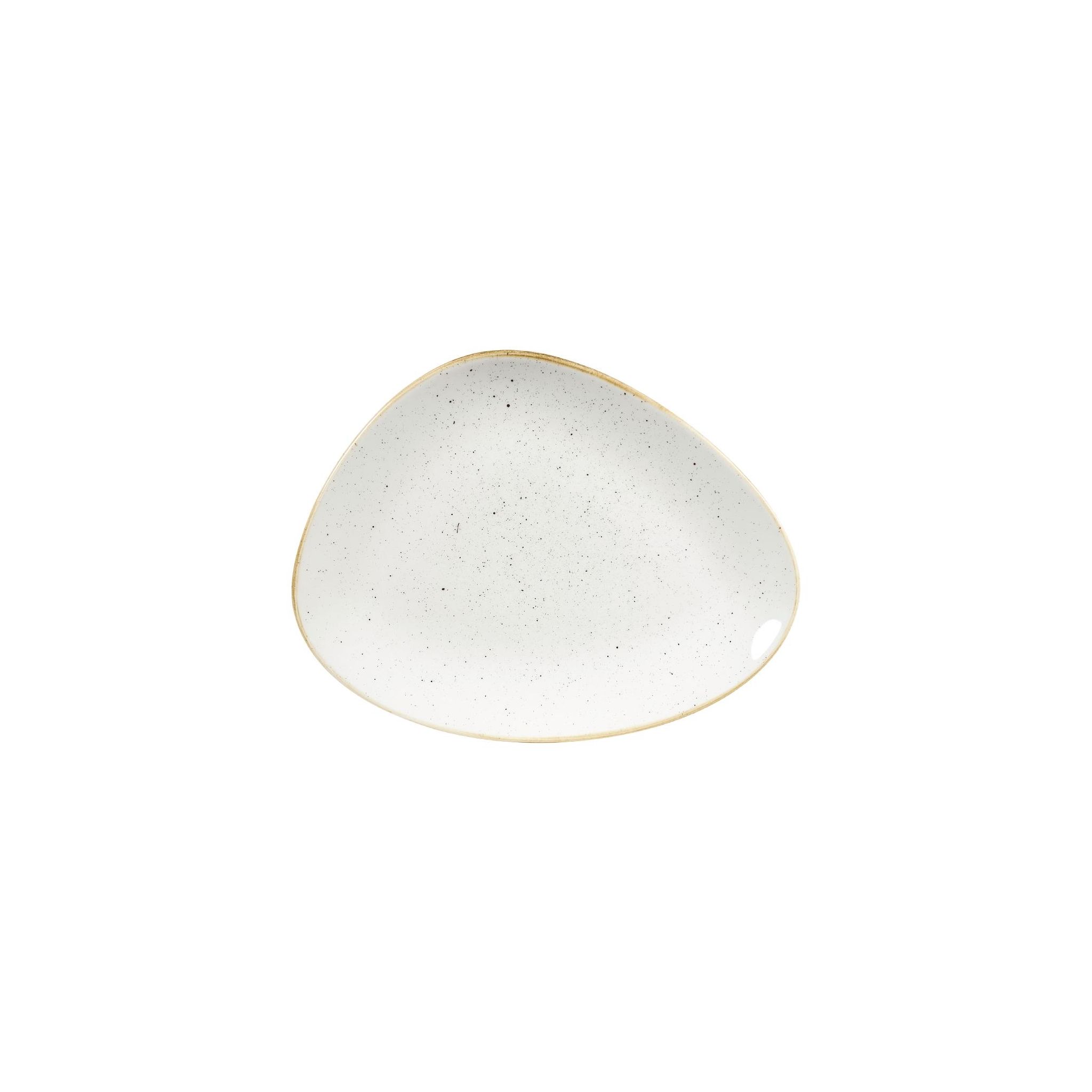 Churchill Stonecast DY874 Triangular Plates Barley White 265mm (Pack of 12)