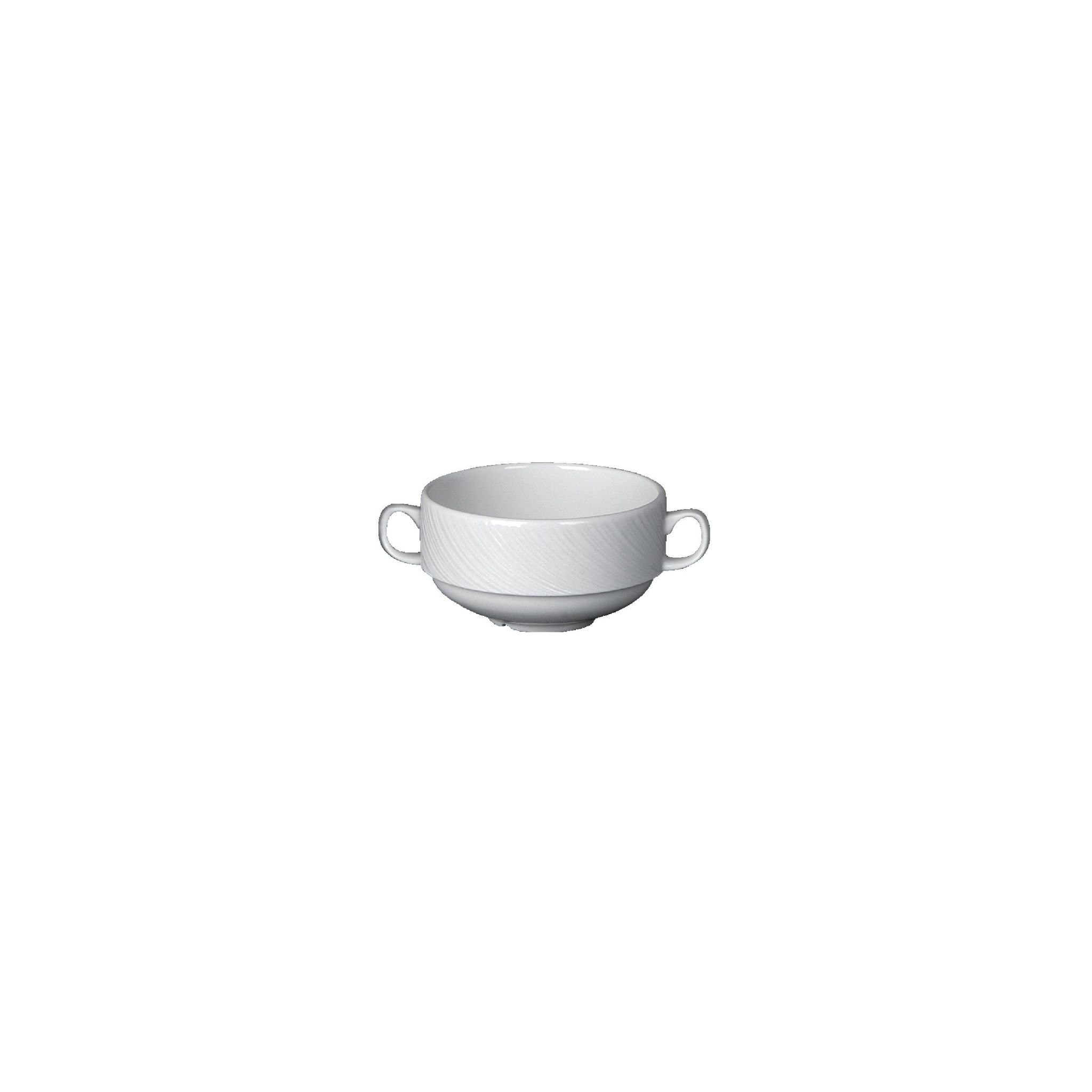 Steelite Spyro V6432 Handled Soup Cups White 285ml (Pack of 36)