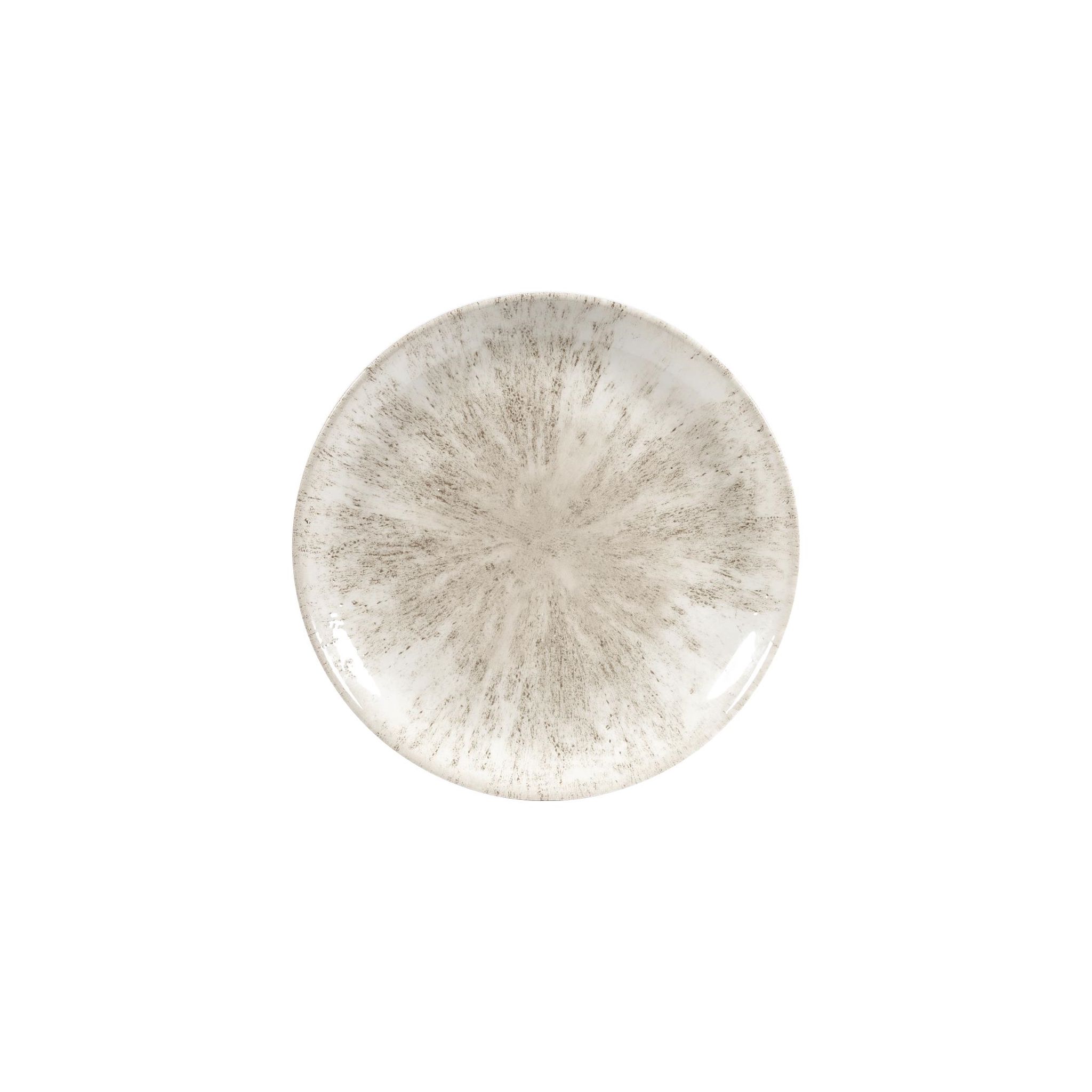 Churchill Studio Prints Stone DW790 Coupe Plates Agate Grey 288mm (Pack of 12)