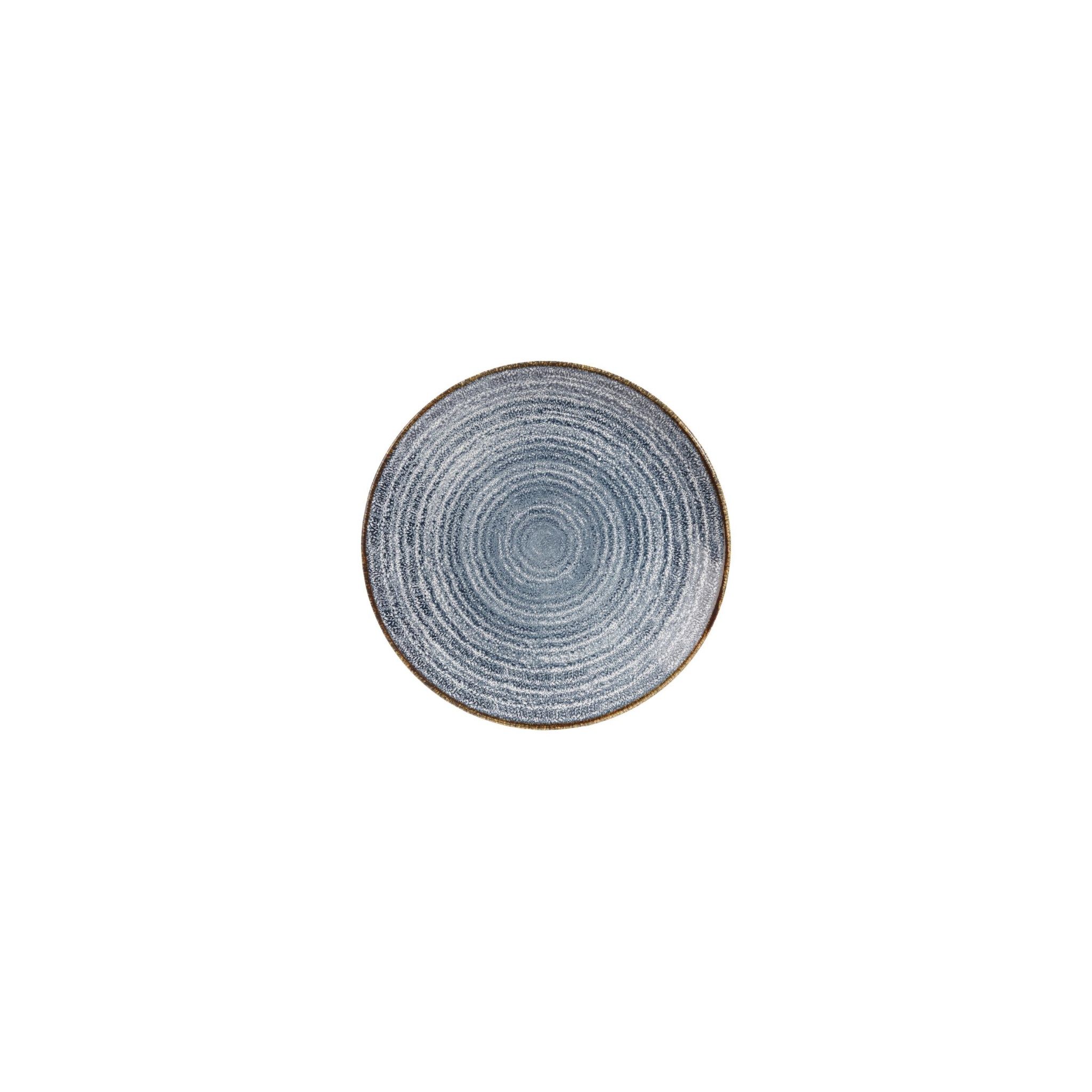 Churchill Studio Prints Homespun DS522 Coupe Plates Slate Blue 217mm (Pack of 12)