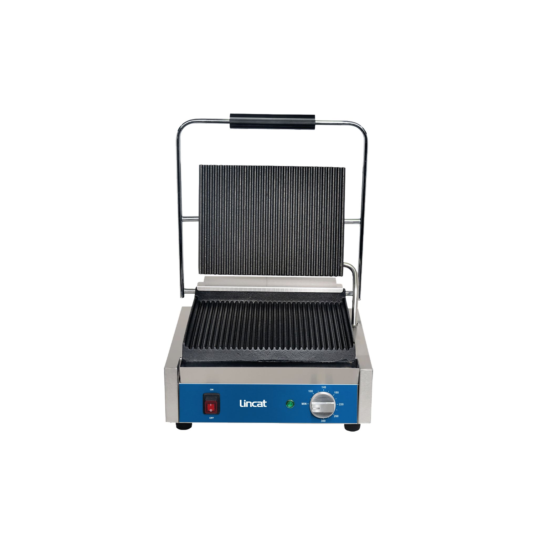 Lincat Lynx Prime LPPGRR Electric Single Contact Panini Grill - Ribbed Top & Bottom
