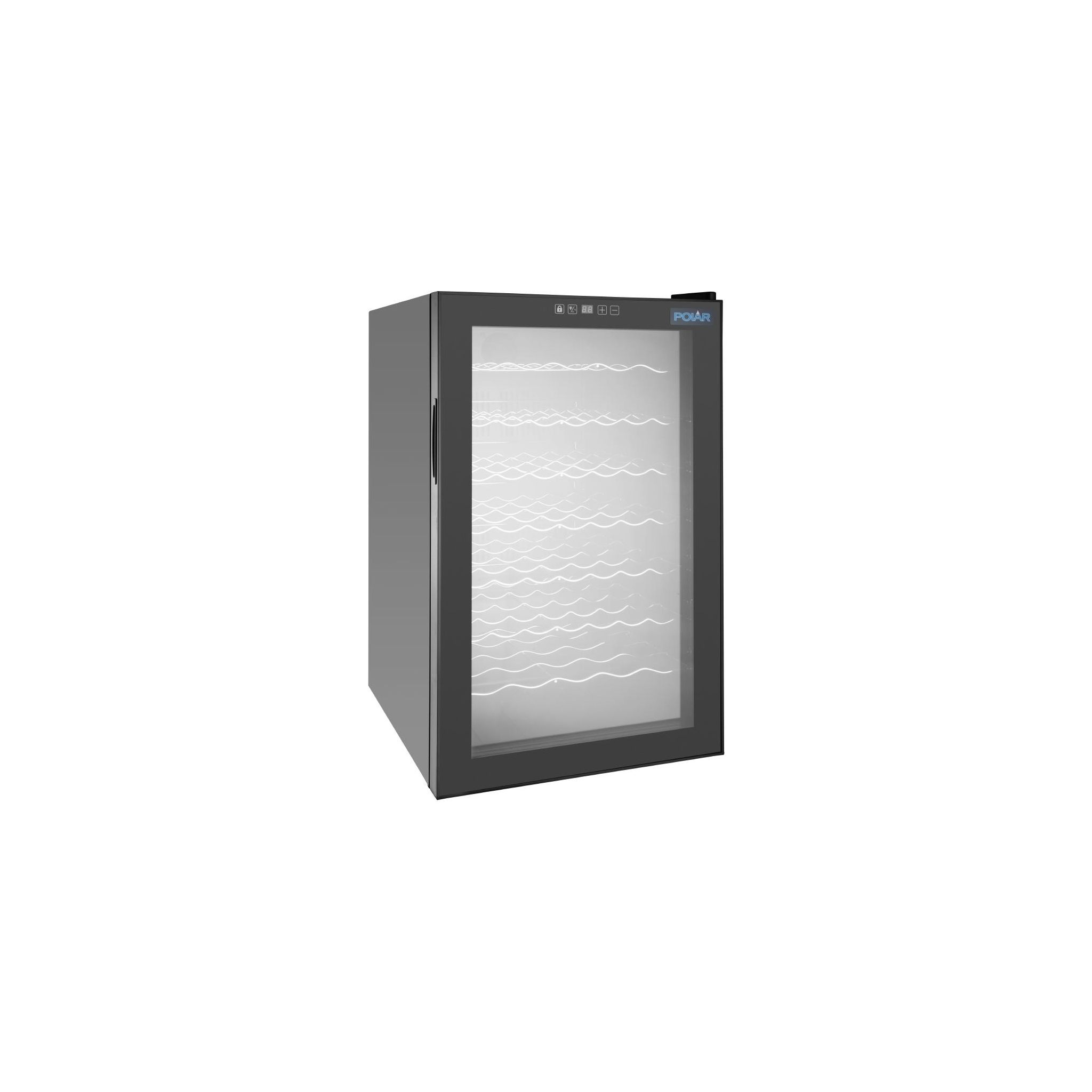 Polar C-Series CC067 128 Ltr Countertop Black Single Zone Wine Cooler