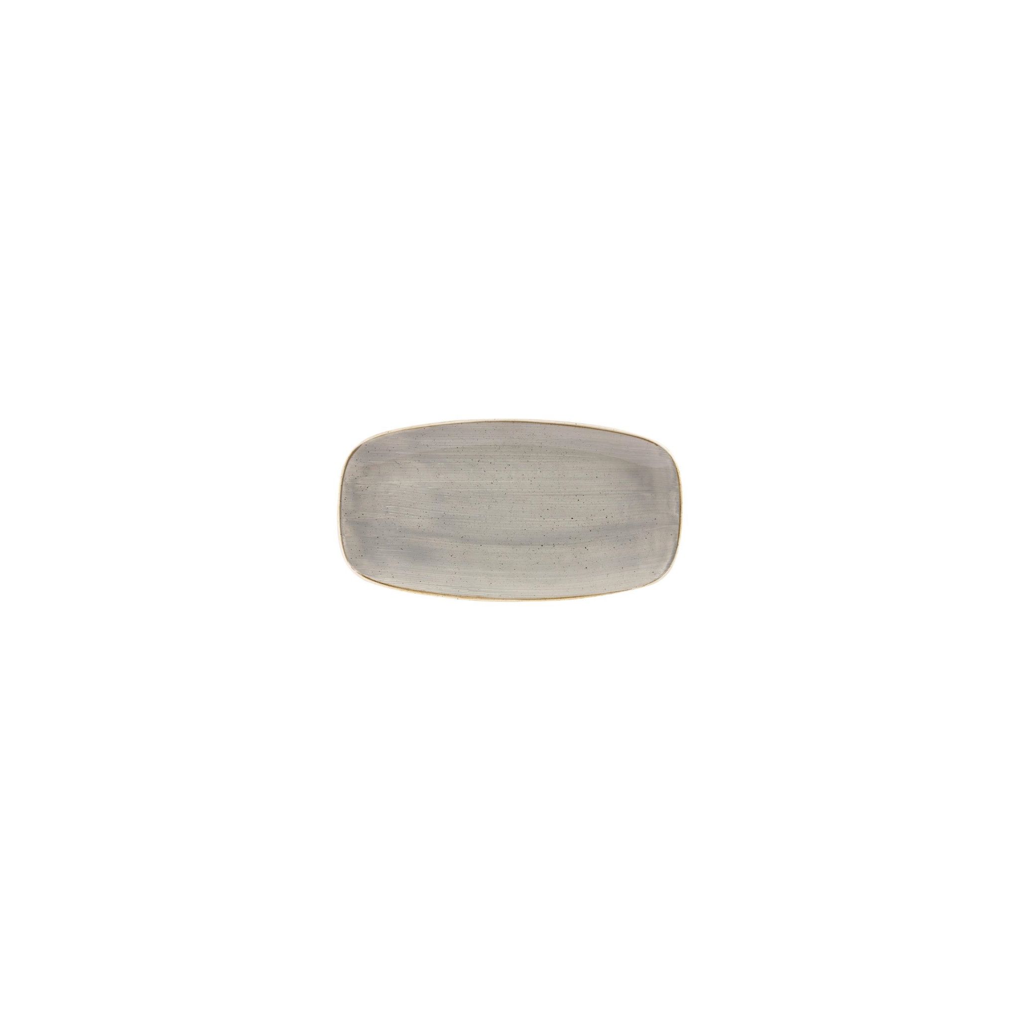 Churchill Stonecast DW335 Rectangular Plates Peppercorn Grey 127 x 269mm (Pack of 12)