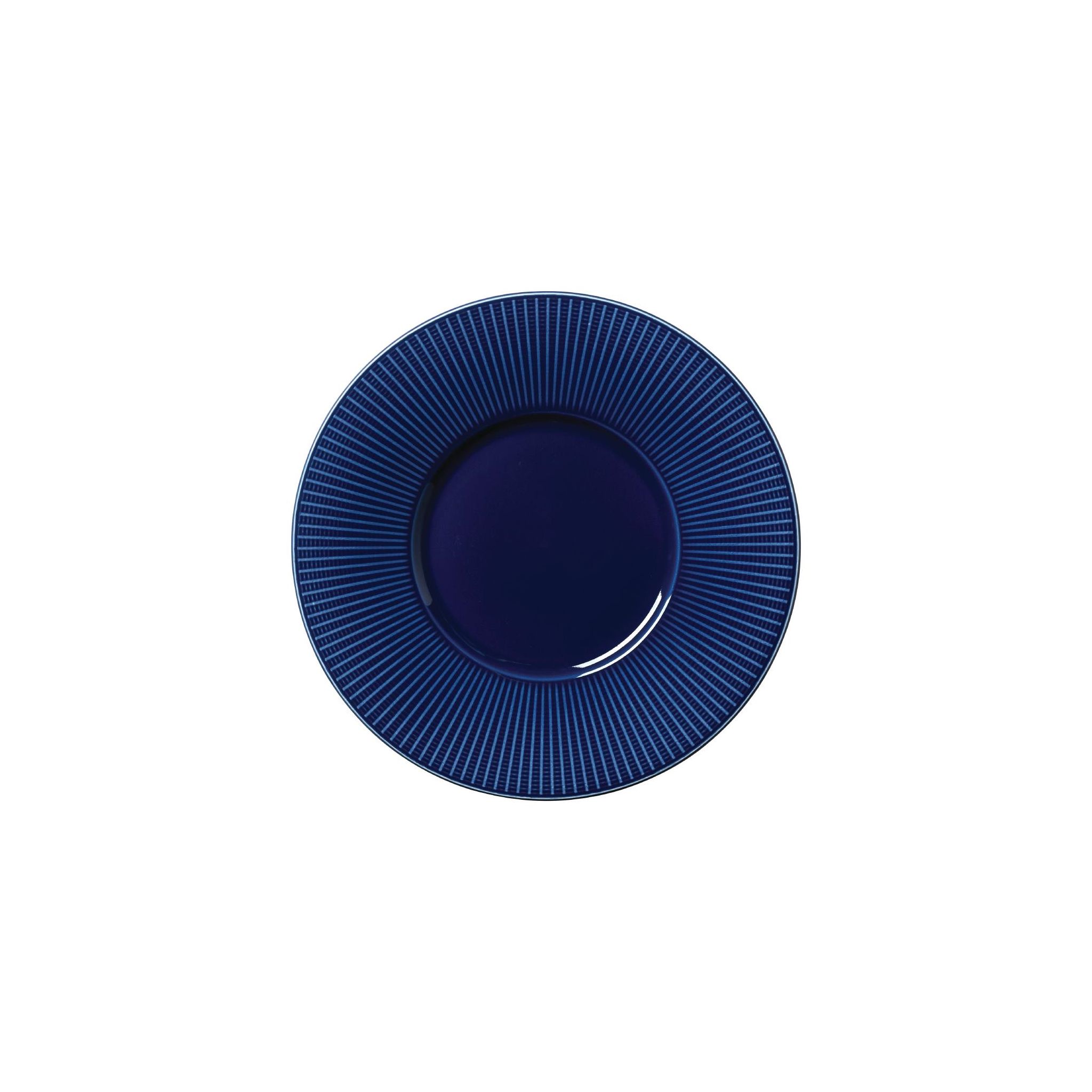 Steelite Willow VV1802 Azure Gourmet Plates Medium Well Blue 285mm (Pack of 6)