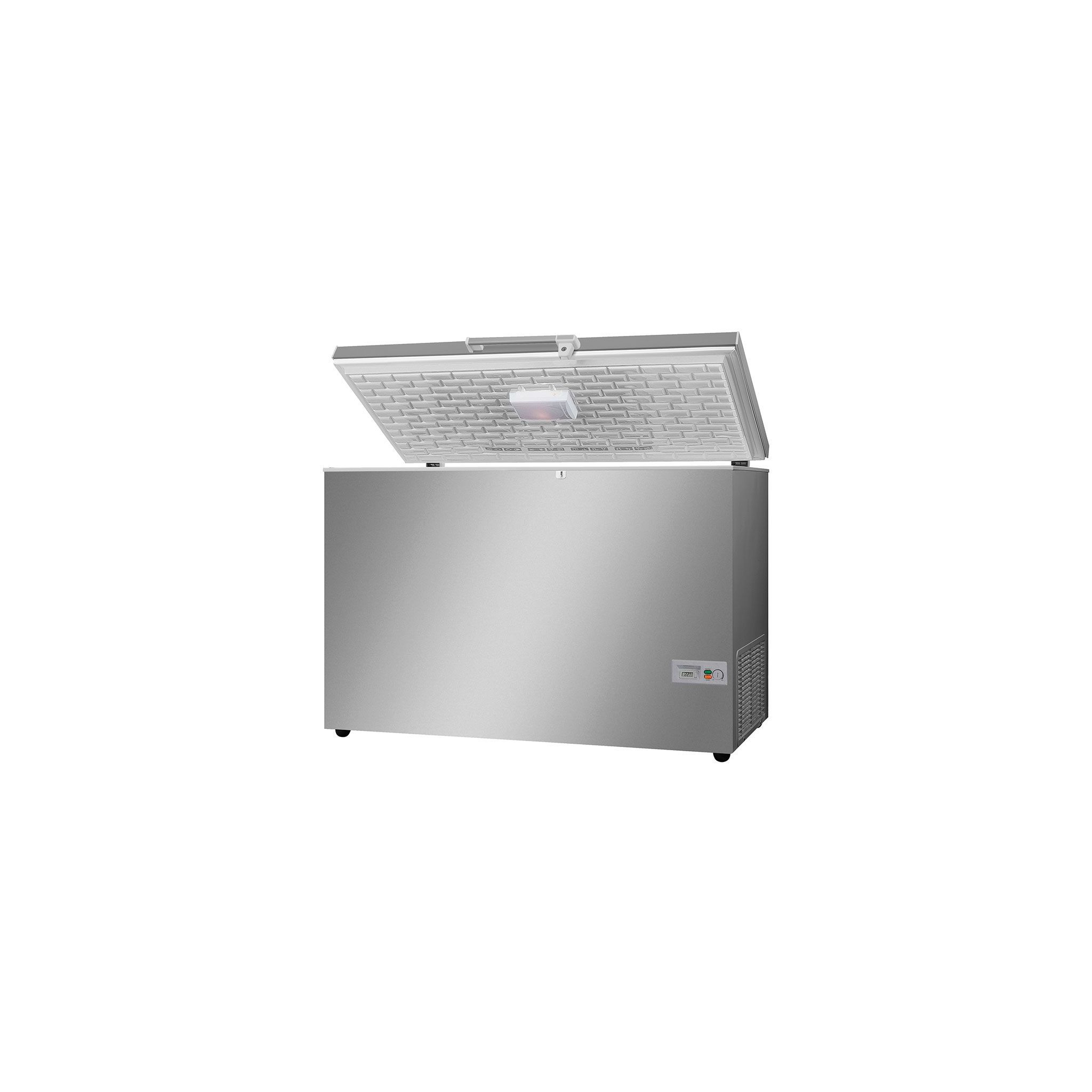 Vestfrost SZ362-STS 373 Ltr Silver Chest Freezer With Stainless Steel Lid