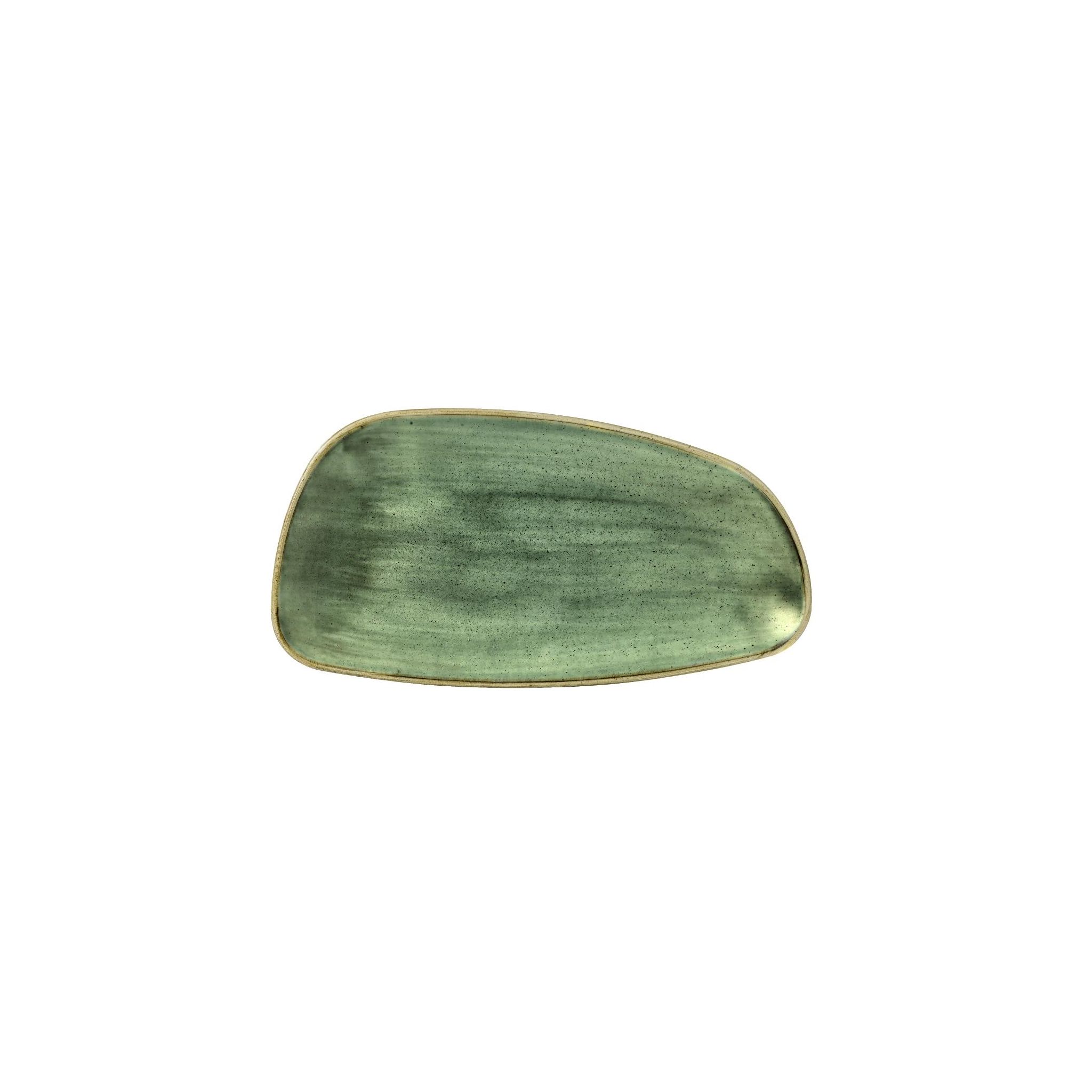 Churchill Stonecast FD847 Samphire Green Oval Chefs Plates 300mm (Pack of 12)