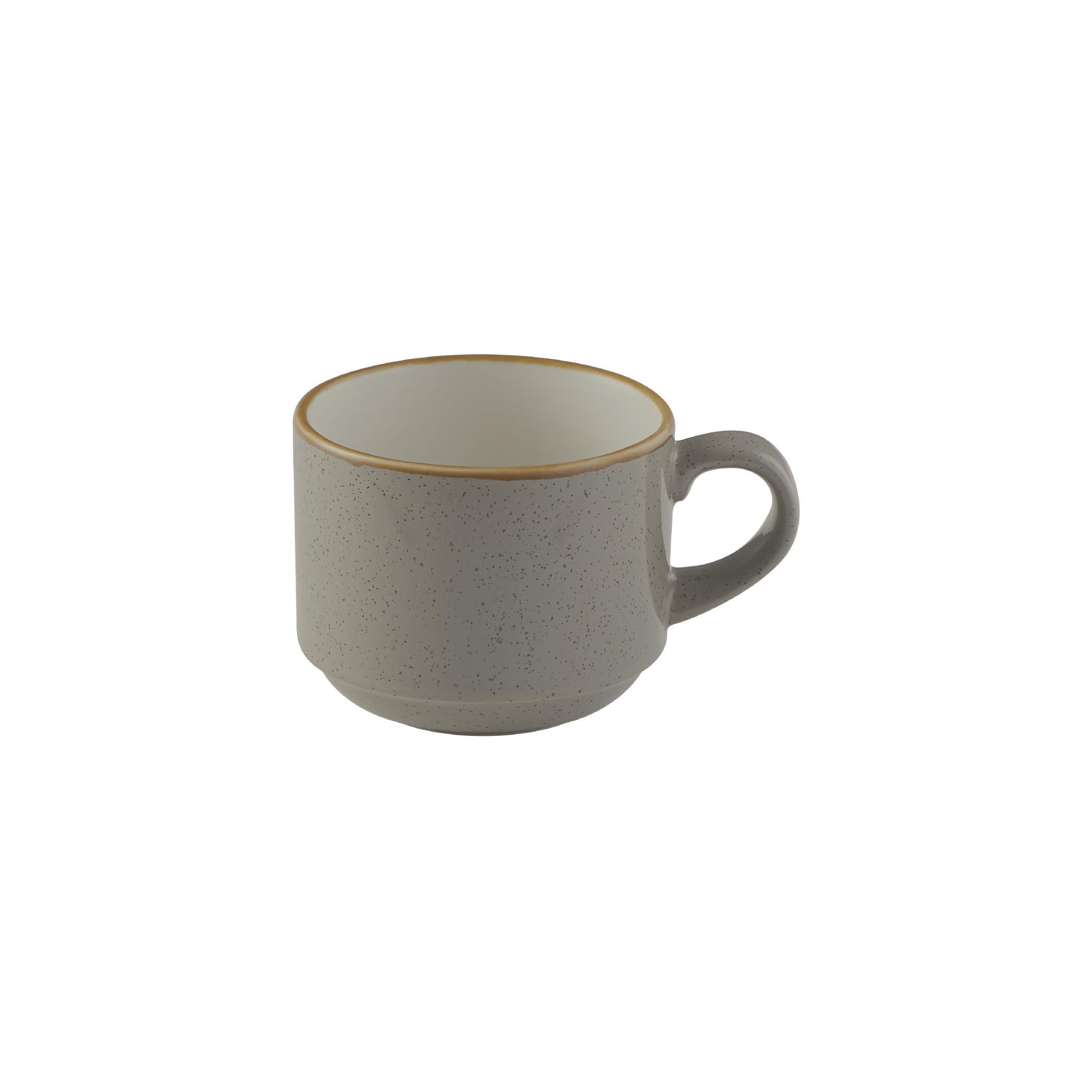 Churchill Stonecast Profile FS907 Stacking Cups Grey 227ml (Pack of 12)