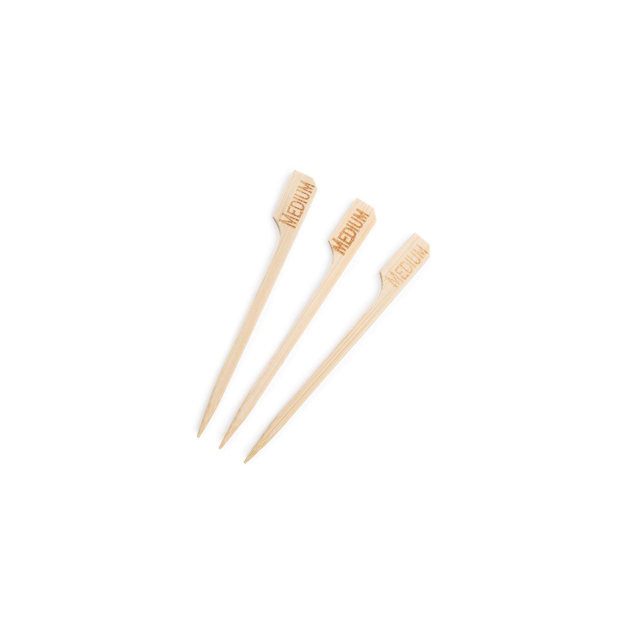 TableCraft GE897 Biodegradable Bamboo Steak Markers Medium (Pack of 100)