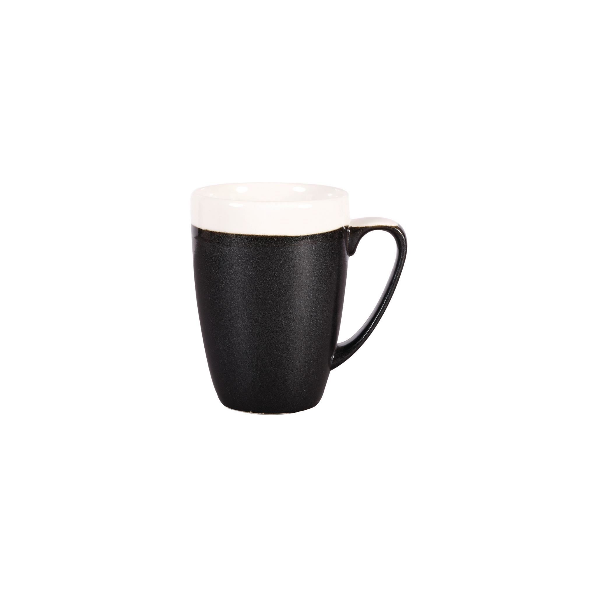 Churchill Monochrome Profile DR687 Mugs Onyx Black 340ml (Pack of 12)
